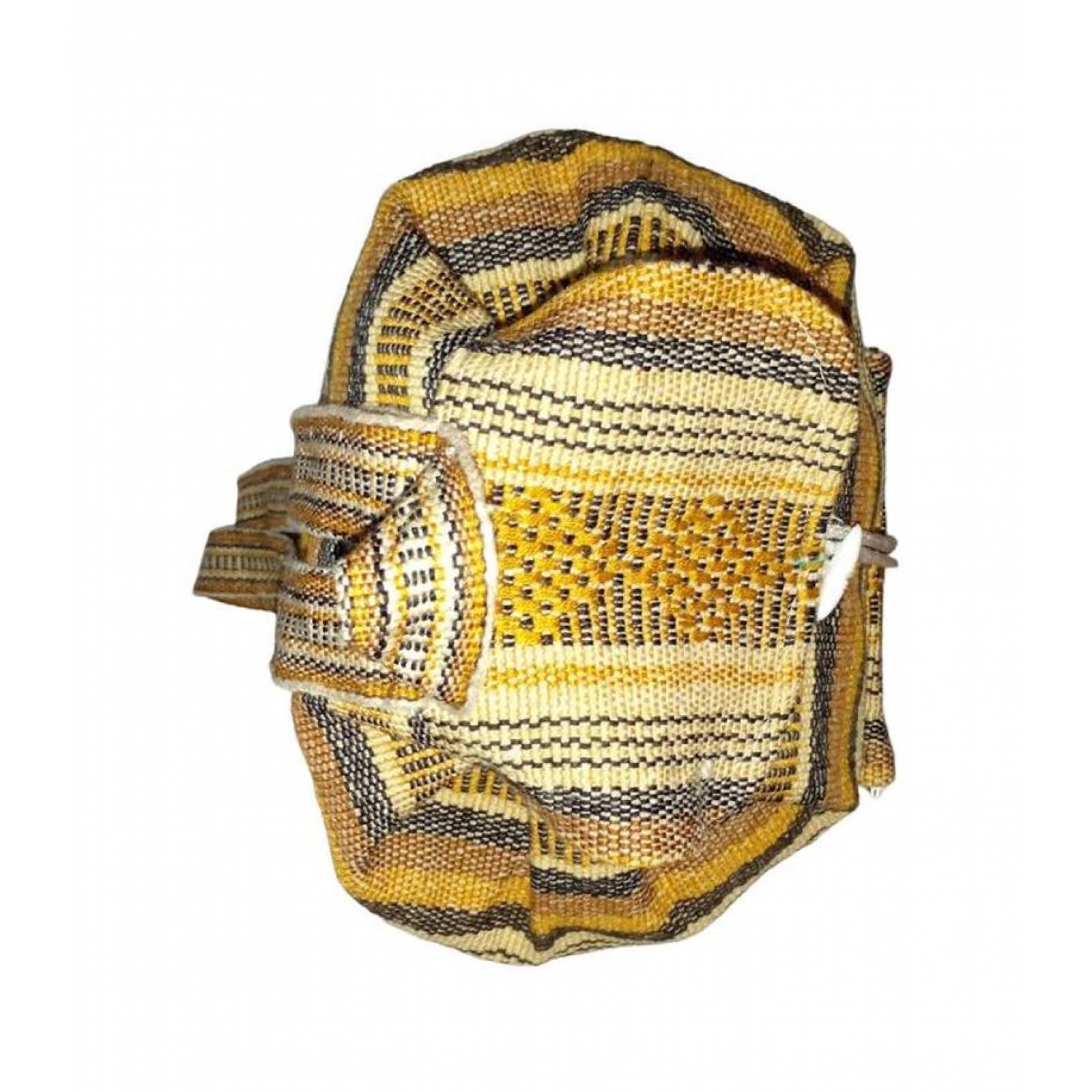 Morral Artesanal Bordado MXNAH-001-13 1 Pza 10Kg CaféBeigeNegro Hechas a Mano HiloEstambre, AnaColors