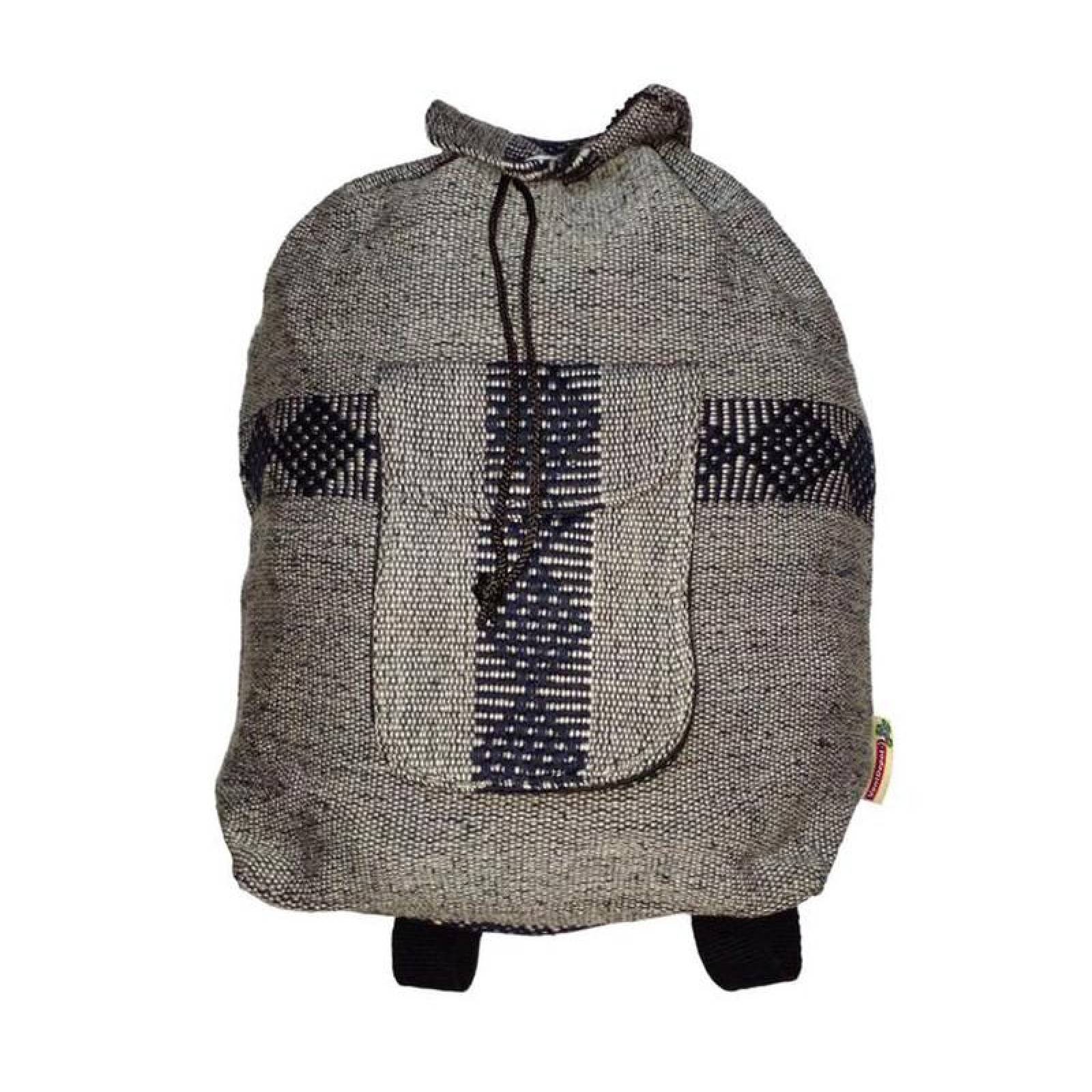 Mochilas Artesanales Bordadas MXNAT-001-6 Pza 10Kg GrisAzul