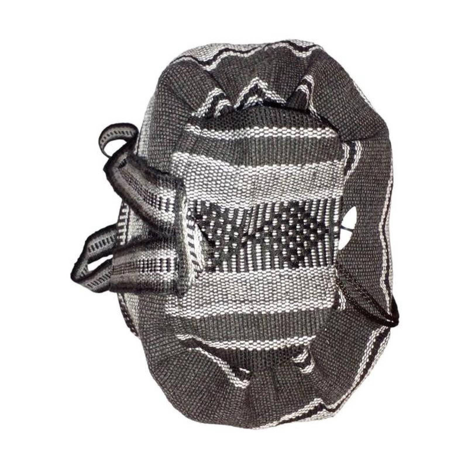 Morral Artesanal Bordado MXTZA-001-5 1 Pza 10Kg Negroblanco Hechas a Mano HiloEstambre, ItzaColors