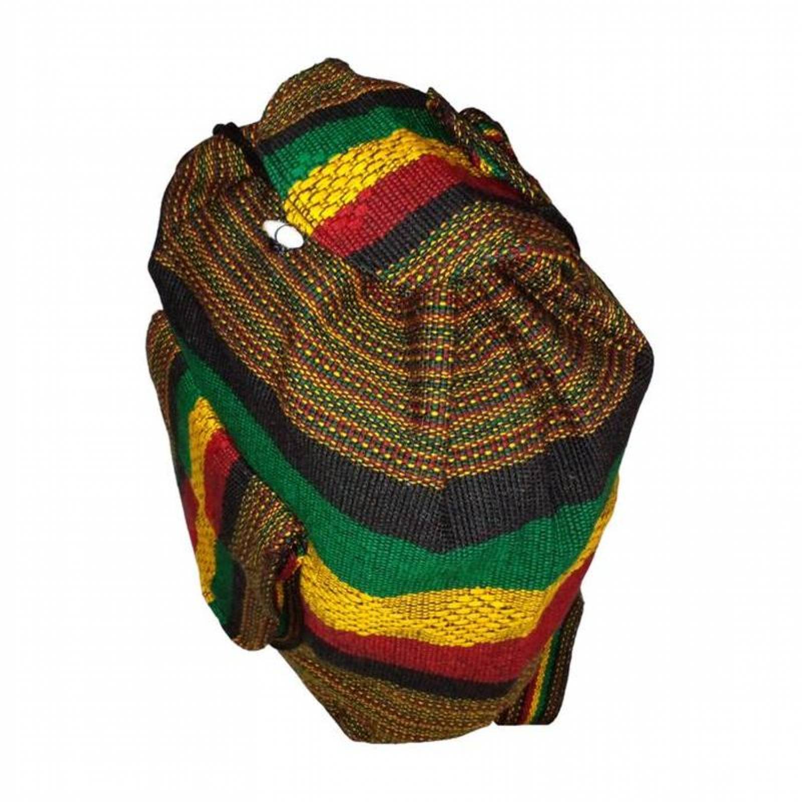 Mochila Tejida a Mano MXXAN-001-7 1 Pza 10Kg RojoAmarilloVerNeg Hechas a Mano HiloEstambre, XanaColors