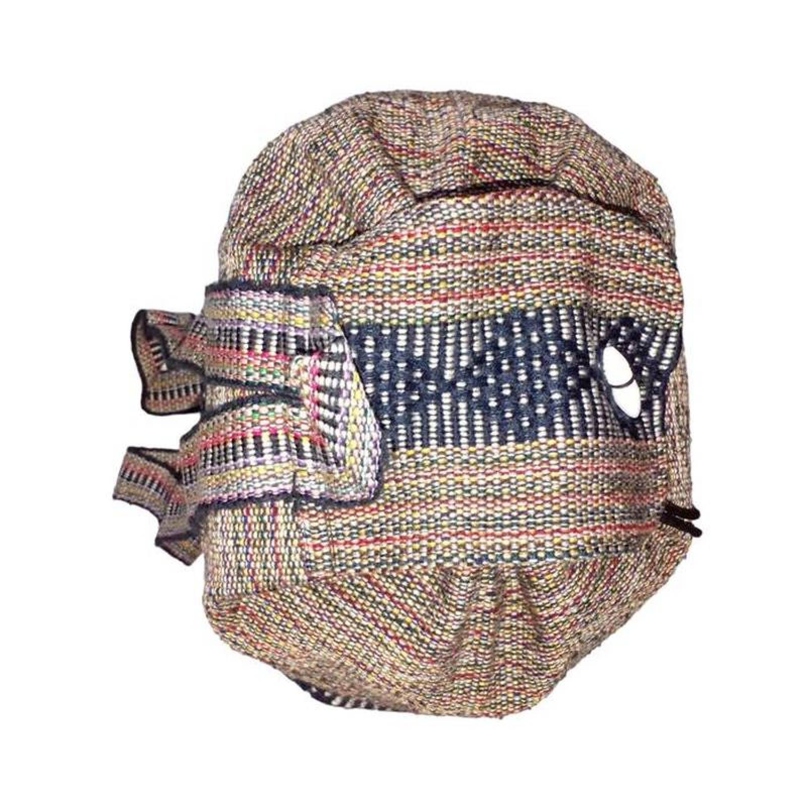 Mochila Mexicana Tejida MXXAR-002-13 2 Pzas 10Kg MulticolorNegro Hechas a Mano HiloEstambre, XareColors