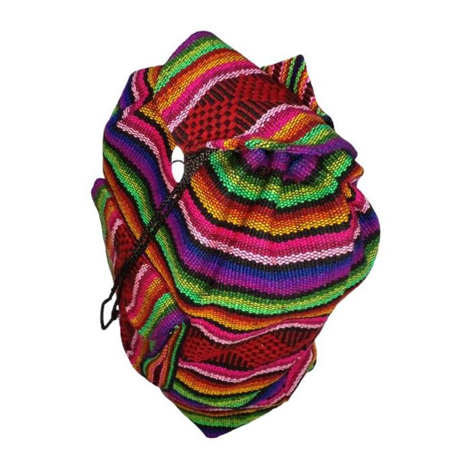 Mochilas de Hilo Hecha a Mano MXYET-002-2 2 Pzas 10 Kg RojoVerdeNaranjaMoradoRosa Hechas a Mano HiloEstambre, YaretColors