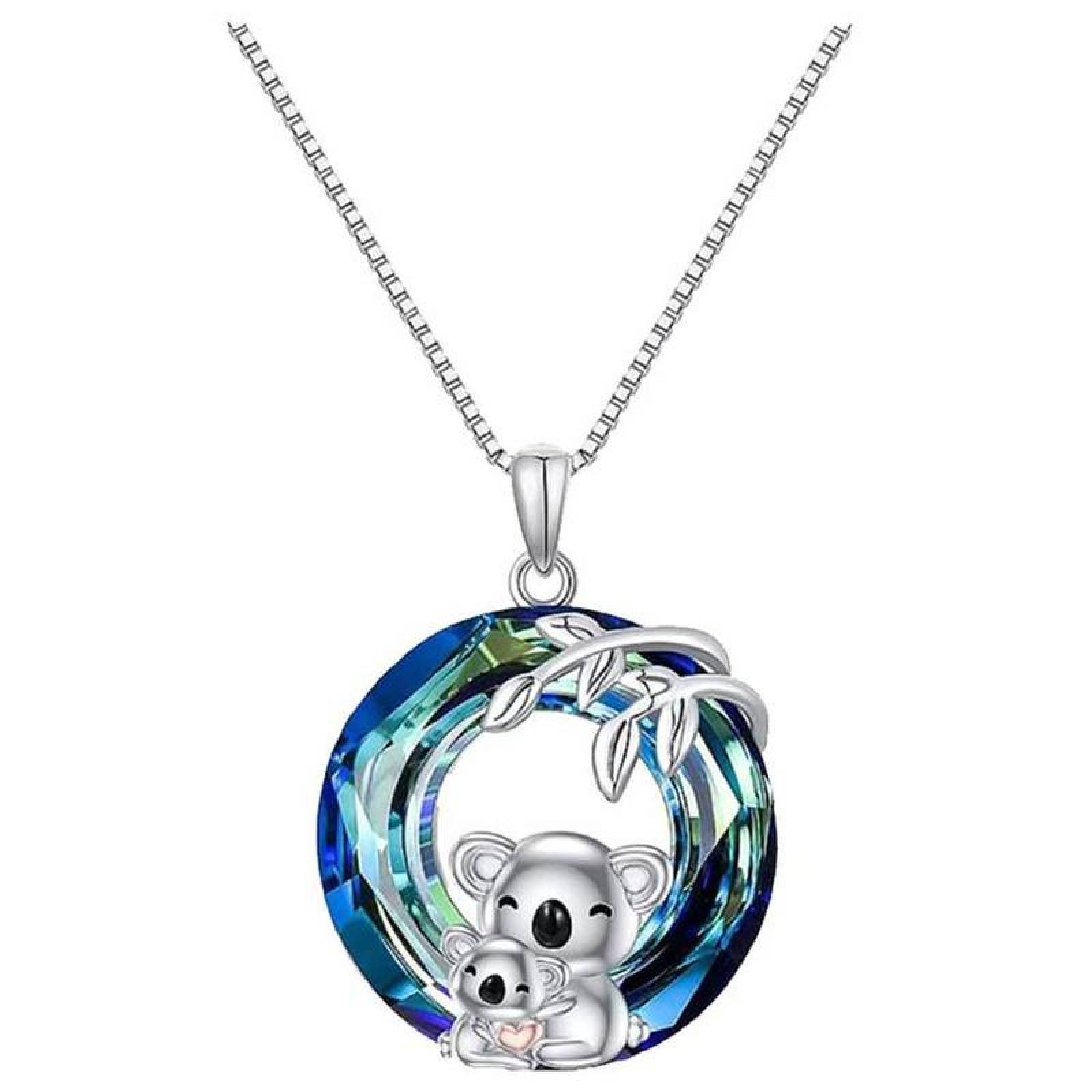 Collar de Koala para Dama MXKOL-001-5 1 Pza Collar KoalaAro GrisAzul Metal, KoalaNeck03