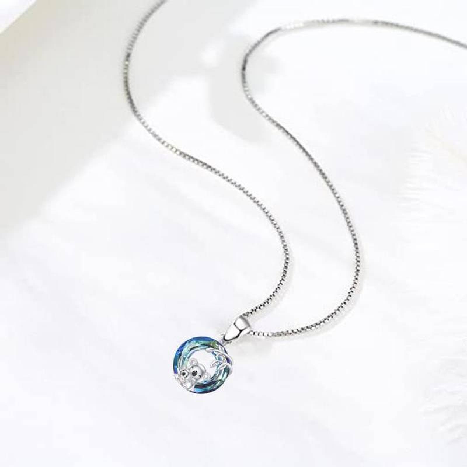 Cadena para Dama de Koala MXKOL-002-6 2 Pzas Collar KoalaAro GrisAzul Metal, KoalaNeck03