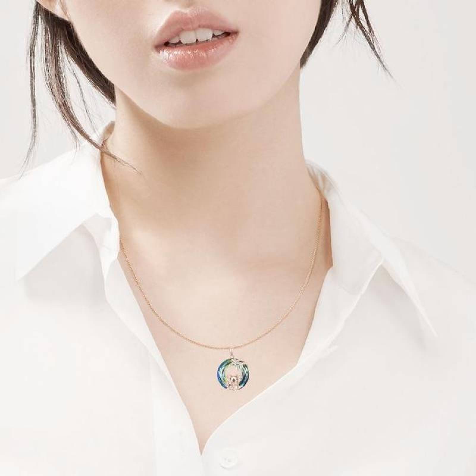 Collar Innovador de Koala MXOTV-004-4 4 Pzas Collar KoalaAro OroRosa Metal, KoalaNeck04