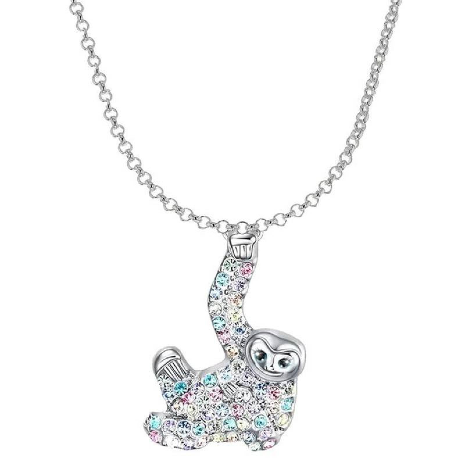 Collar de Oso Perezoso MXYPO-001-1 1 Pza Collar Oso PerezosoColgado Gris Metal, SlothyNeck02