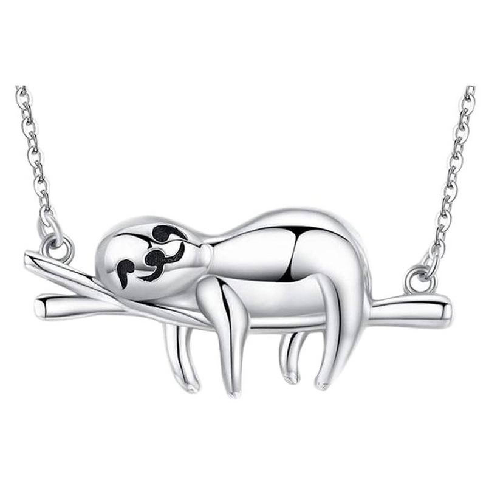 Collar de Oso Perezoso MXYSV-001-1 1 Pza Collar Oso PerezosoRama Gris Metal, SlothyNeck05