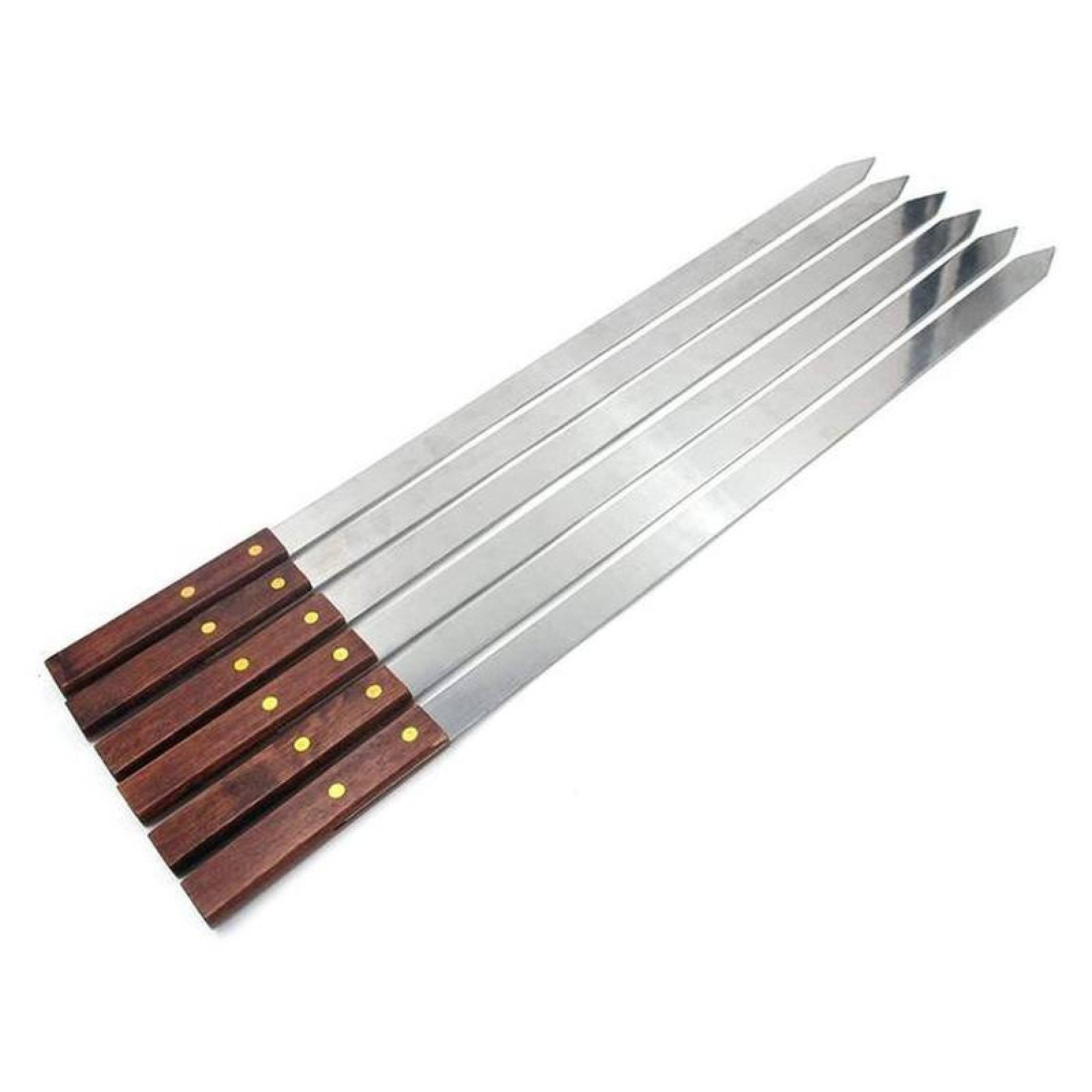 Utensilio para azar Carne MXBZS-002-6 4 Pzas 60cm Acero Inoxidable, BraziSpades