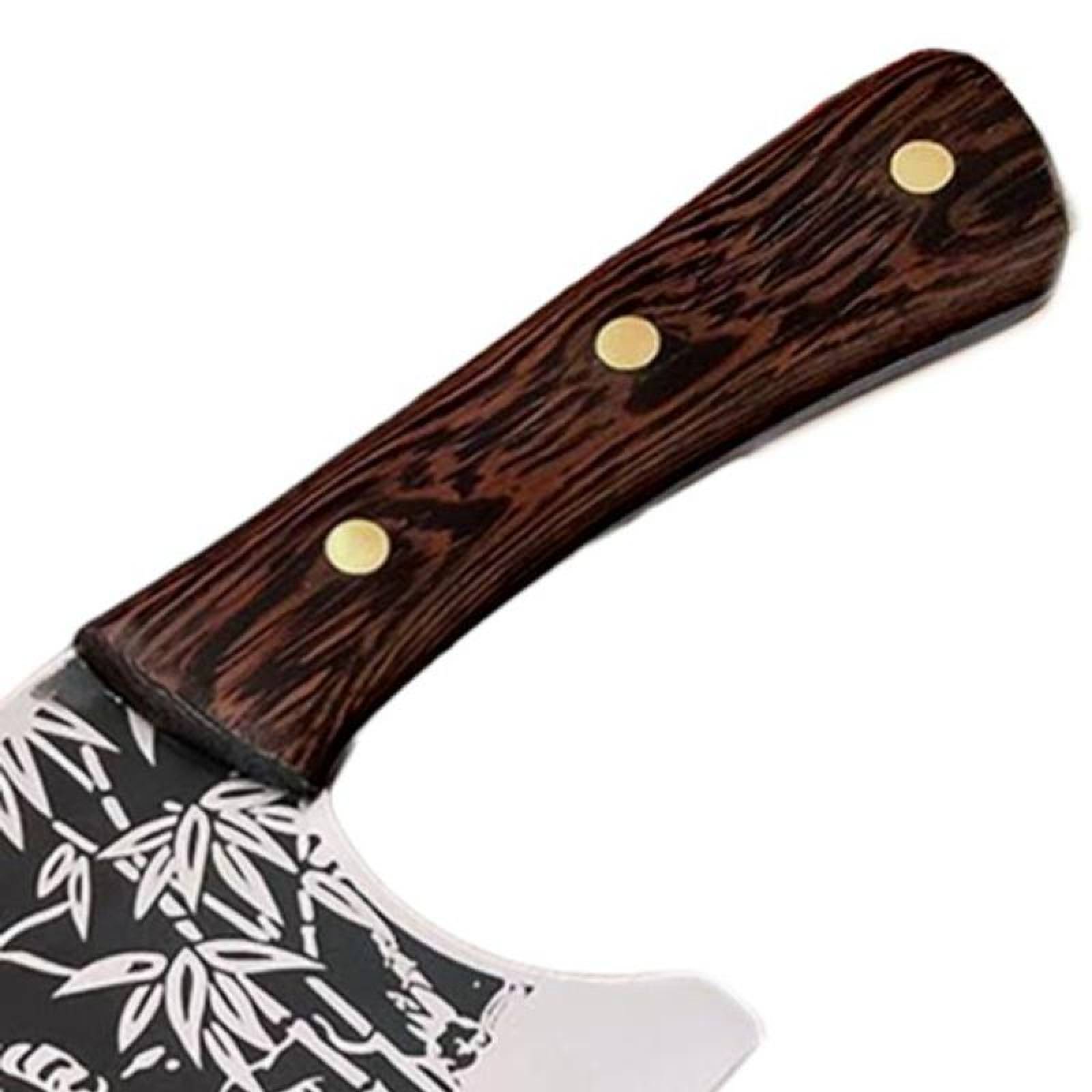 Cuchillo Filoso para picar MXTGC-001-10 1 Pza 38cm Cuchillo para Carne Acero Inoxidable, TigerCleaver