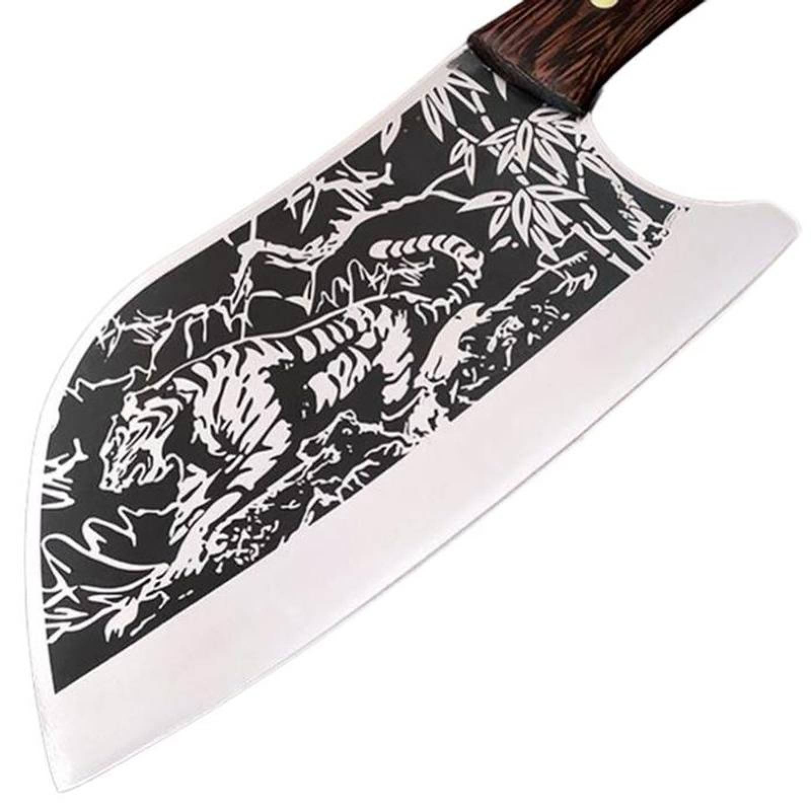Utensilio de Carnicero Forjado MXTGC-001-19 1 Pza 38cm Cuchillo para Carne Acero Inoxidable, TigerCleaver
