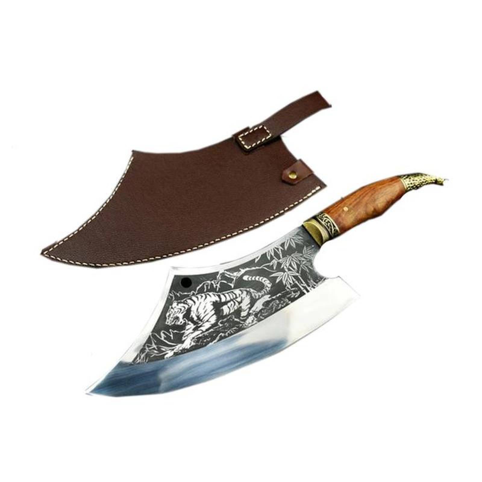 Cuchillos para Cortar Carne MXTGR-001-17 1 Pza 41cm Cuchillo para Carne Acero Inoxidable, TigerSharp
