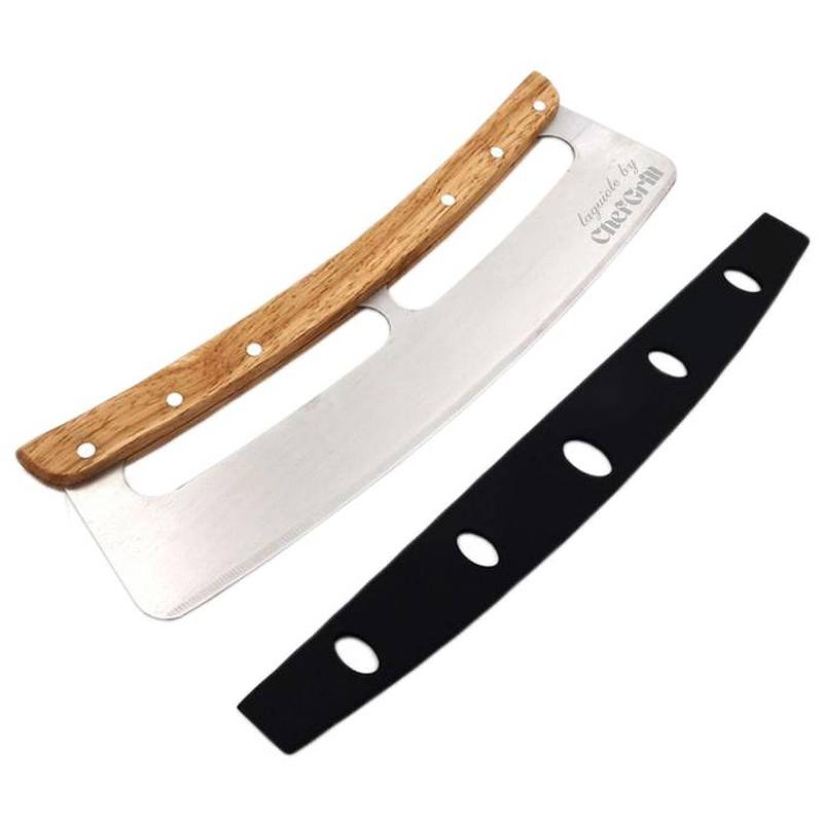 Utensilio de Pizza MXZZA-001-10 1 Pza 35cm Acero Inoxidable Cortador PizzaBlade