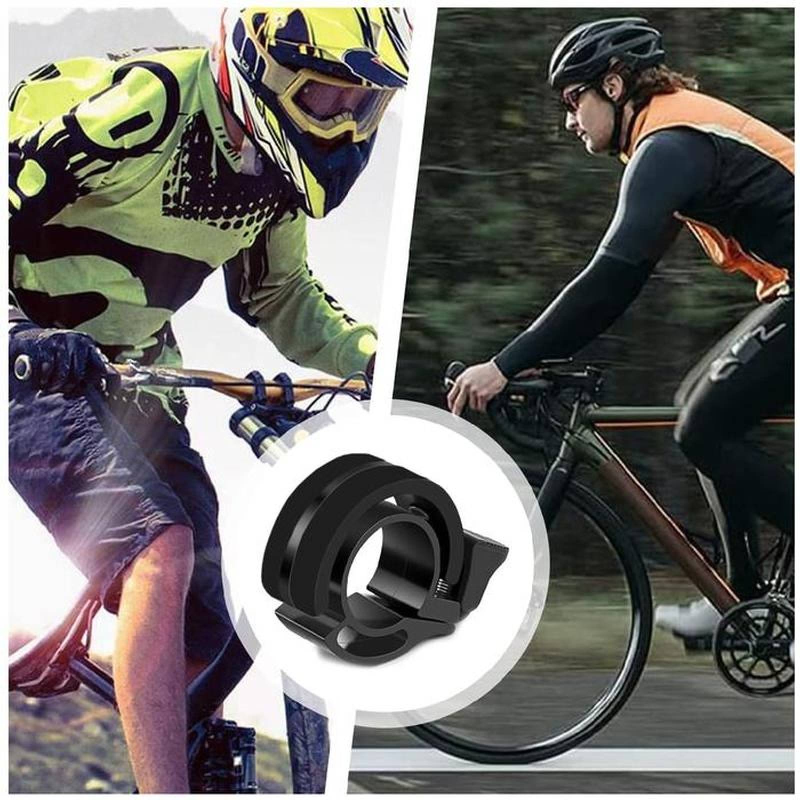 Timbre de Bicicleta MXBIK-001-1 1 pza 3,8x1,9cm Negro 2,2cm Diámetro Interior Aluminio y Plástico ABS, BikbelPlus