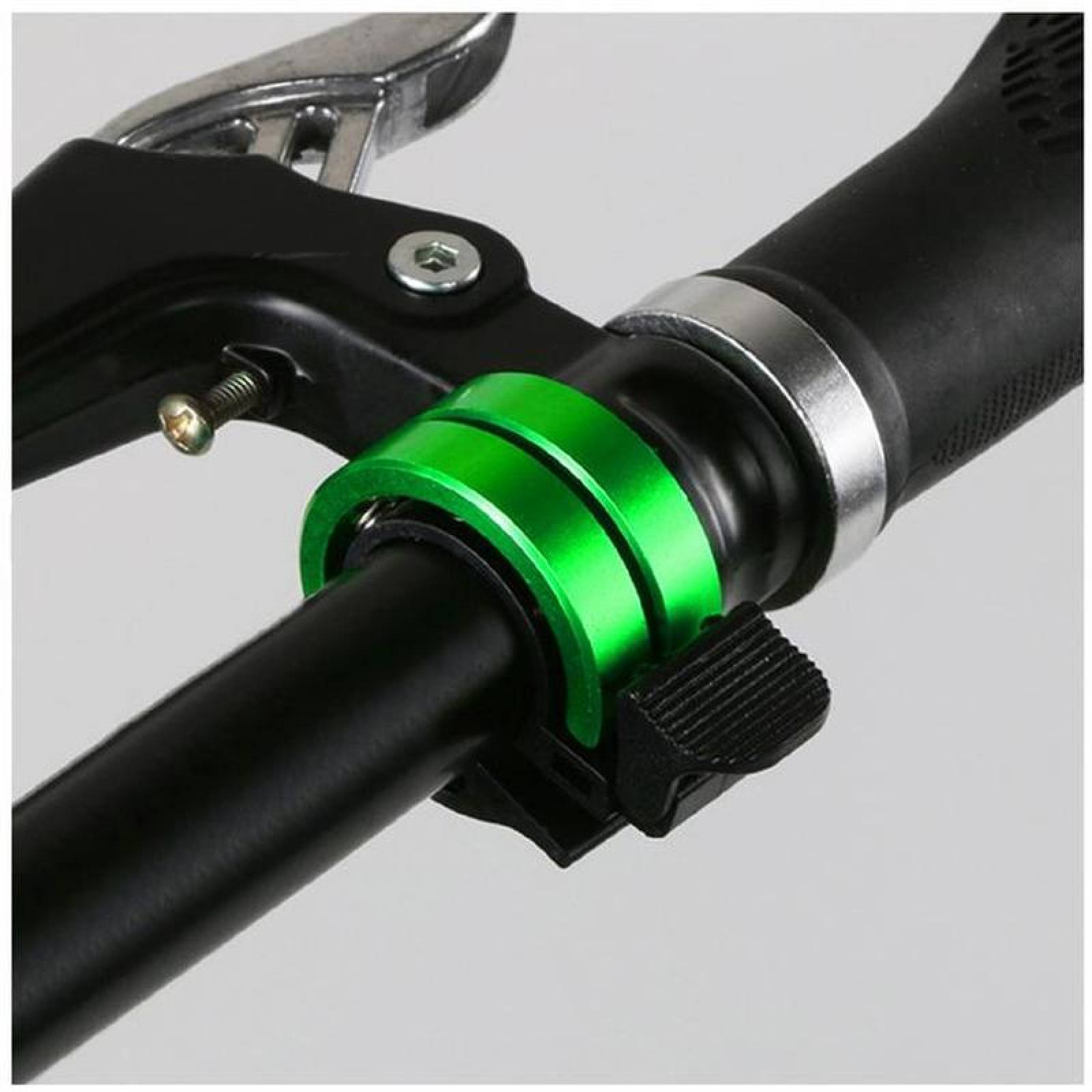 Claxon para Bici MXBIK-005-2 1 pza 3,8x1,9cm Verde 2,2cm Diámetro Interior Aluminio y Plástico ABS, BikbelPlus