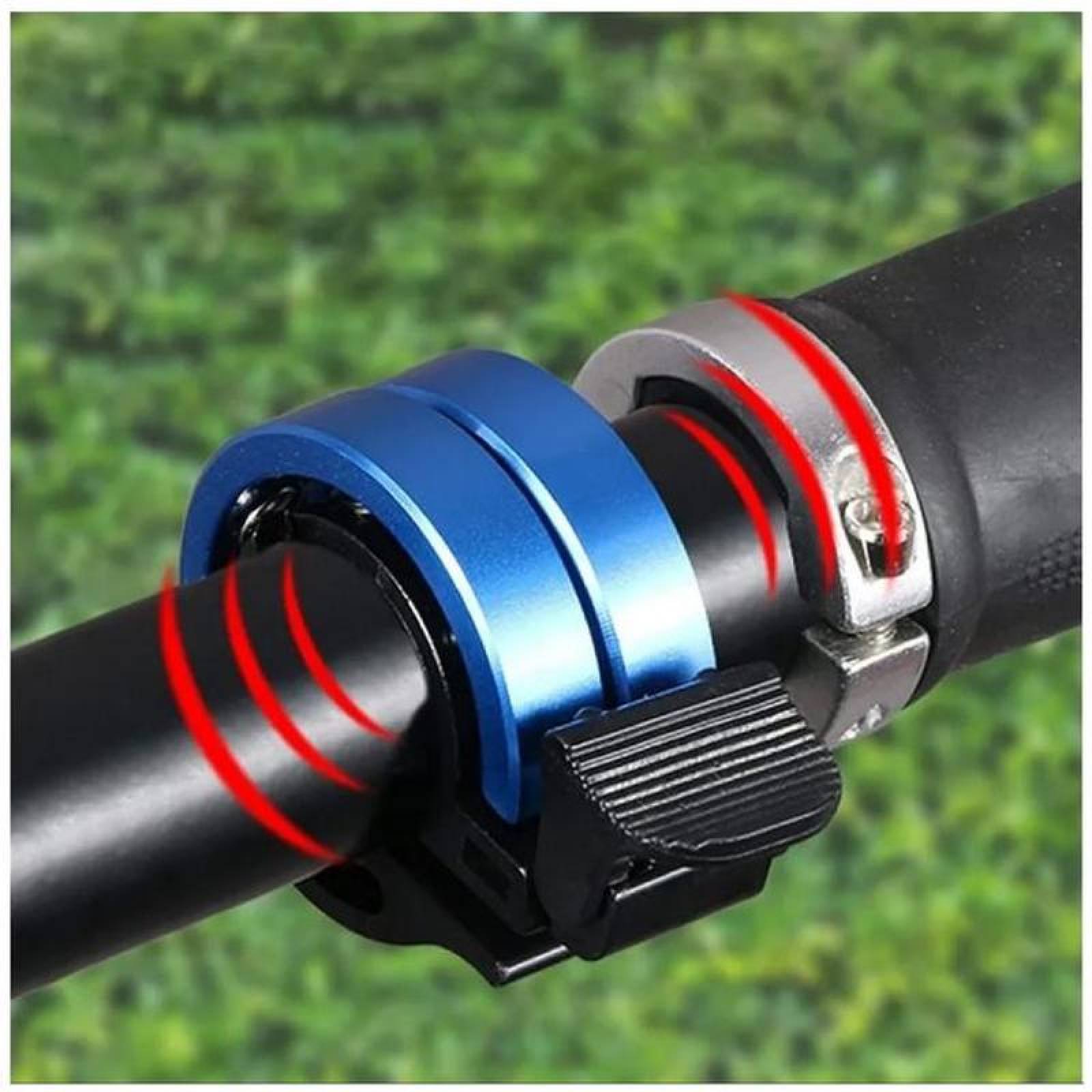 Bocina para Bicicleta MXBIK-006-3 1 pza 3,8x1,9cm Dorado 2,2 cm Diámetro Interior Aluminio y Plástico ABS, BikbelPlus