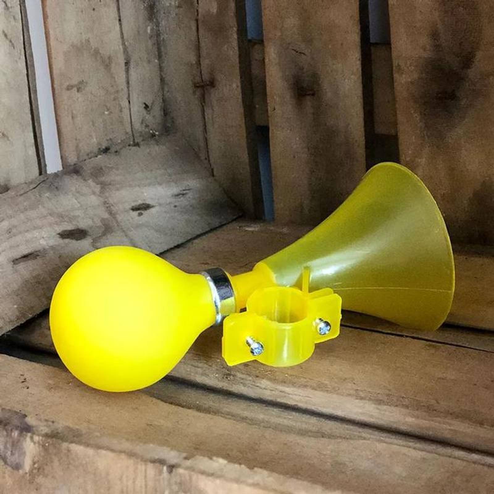 Corneta de Aire Portátil MXLLW-006-4 10 Pzas Amarillo 15x7cm Silicona, HornYellow