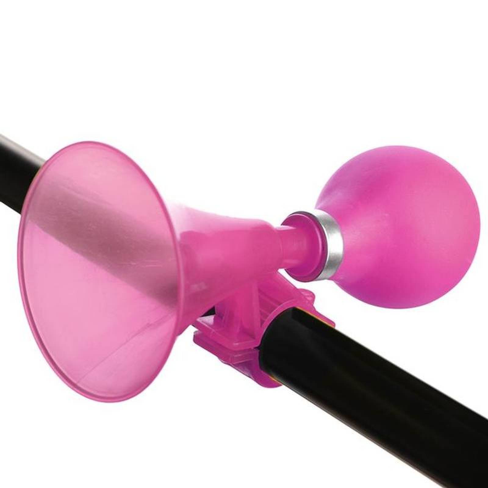 Bocina de Bicicleta Portatil MXRNK-002-4 2 Pzas Rosa 17x7cm Silicona, HornPink