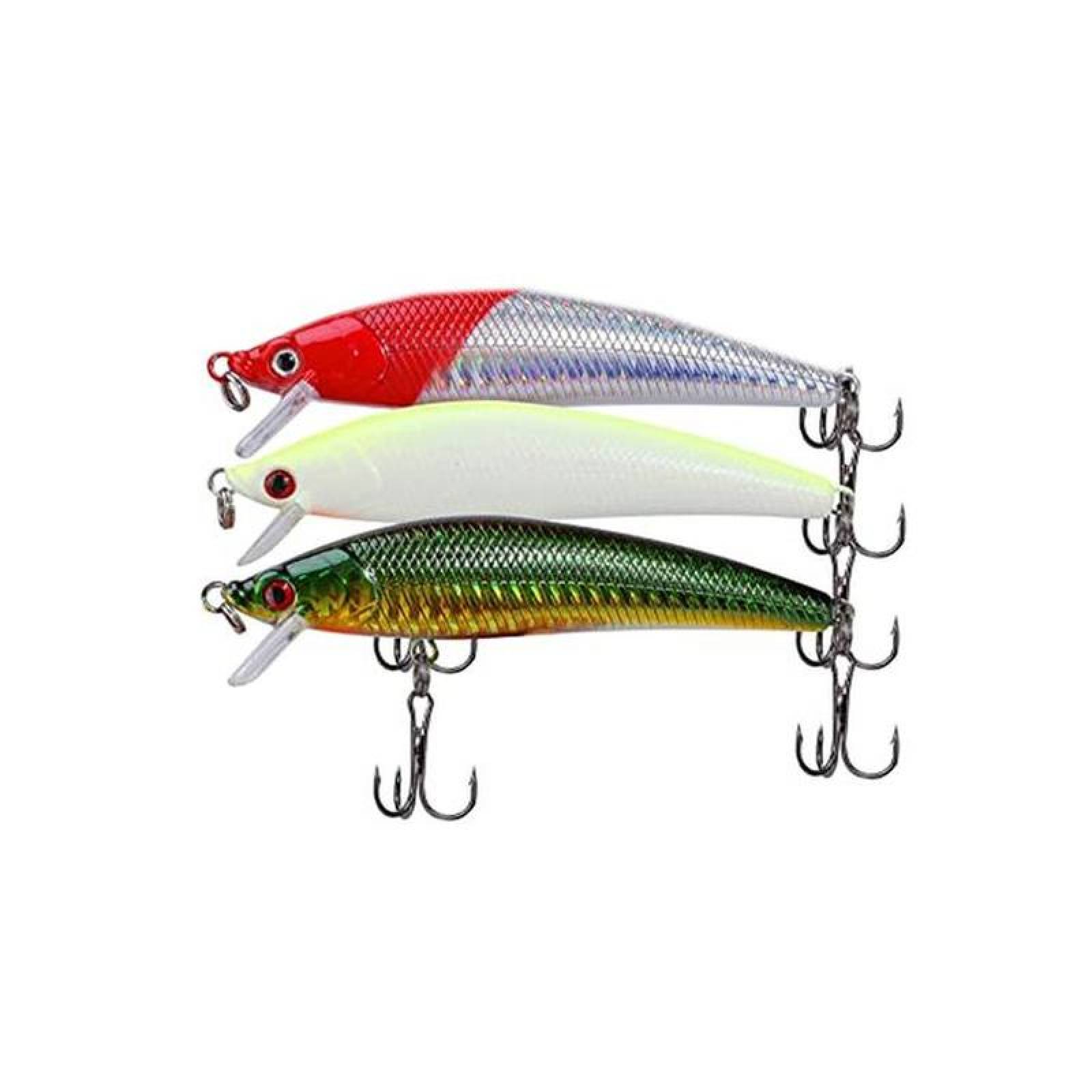 Gancho para Pesca de Plastico ABC MXFEA-004-1 4Pzas 10cm Color al Azar Anzuelo Plástico ABS, FishePeak