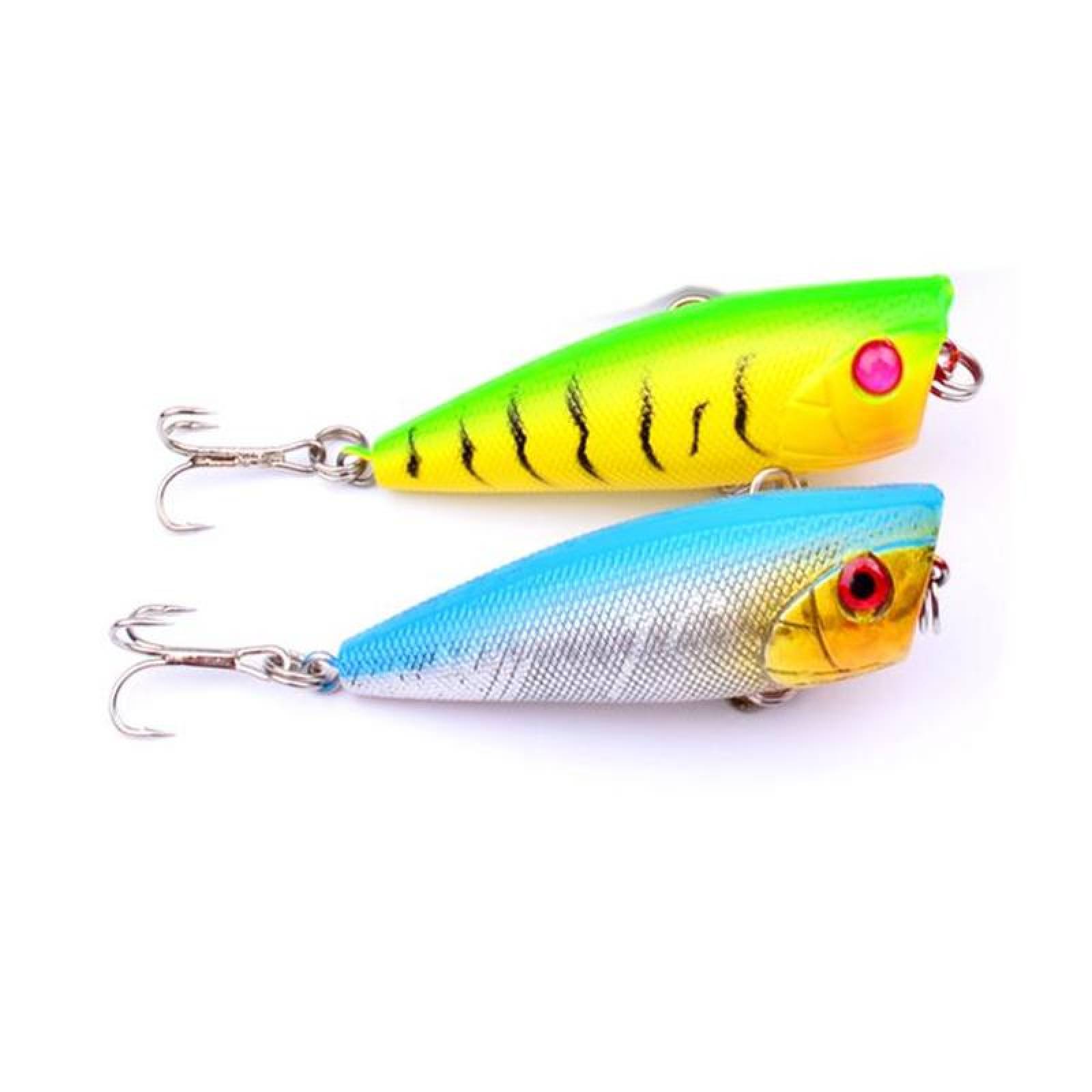 Señuelo de pesca Plástico ABC MXFFG-001-5 1Pza 6cm Color al Azar Anzuelo Plástico ABS, FishesPad