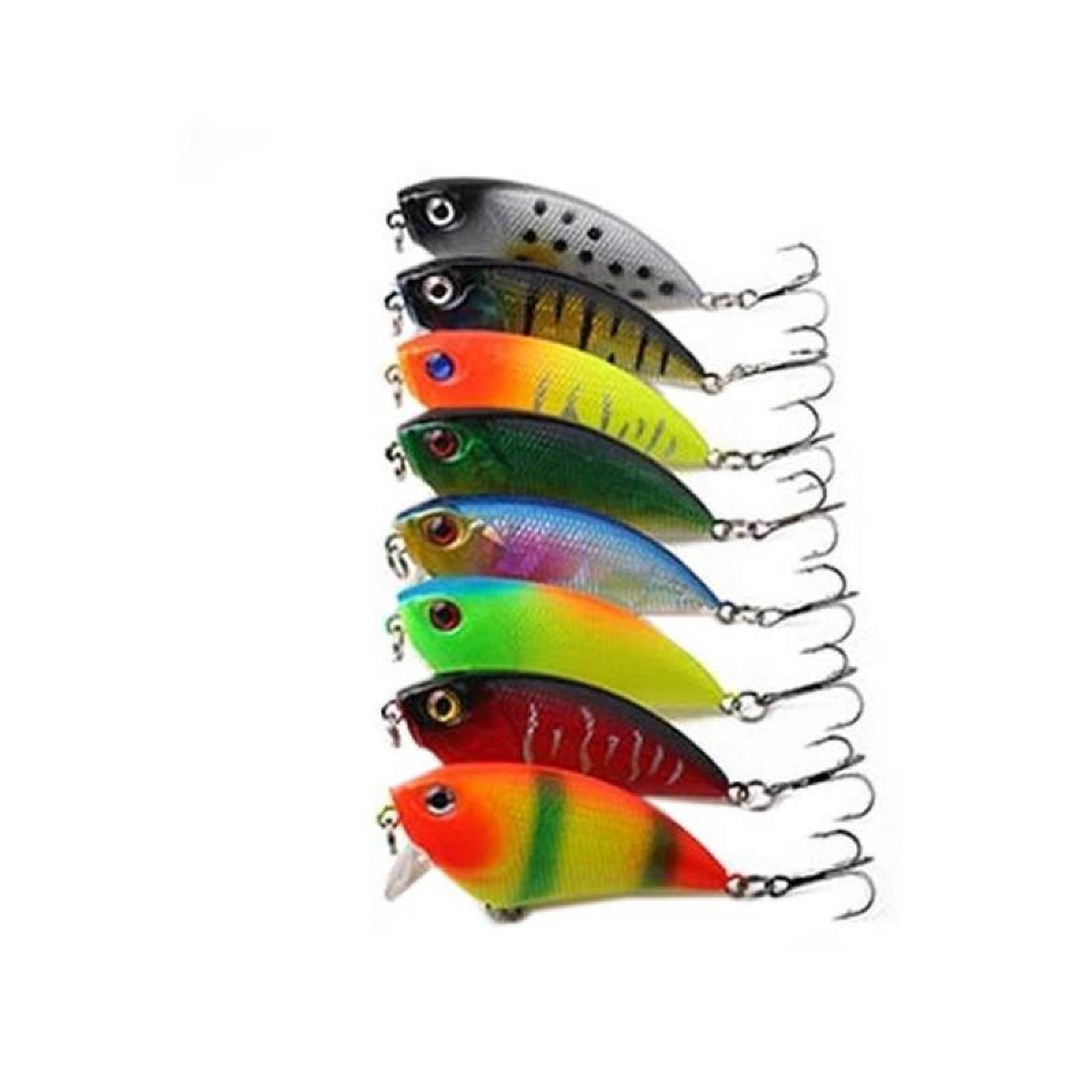 Señuelo de pesca Plástico ABC MXFGM-002-4 2Pzas 5cm Color al Azar Anzuelo Plástico ABS, FisheGlam