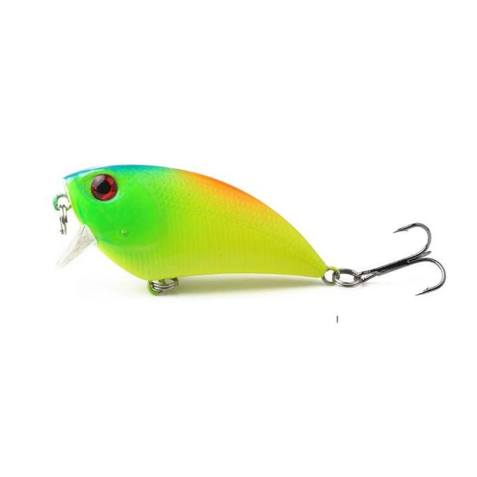 Señuelo de pesca Plástico ABC MXFGM-002-4 2Pzas 5cm Color al Azar Anzuelo Plástico ABS, FisheGlam