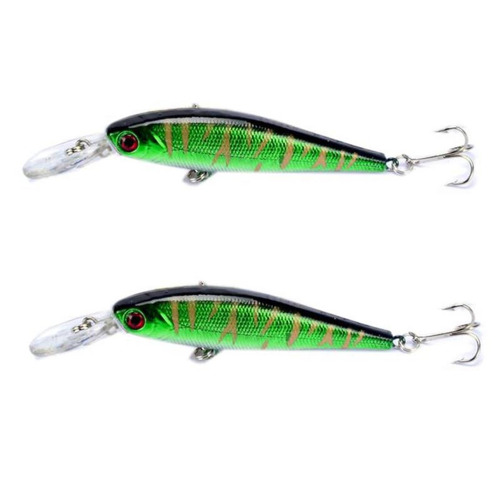 Carnada para Peces MXFGO-002-5 2Pzas 11cm Color al Azar Anzuelo Plástico ABS, FishiLingo