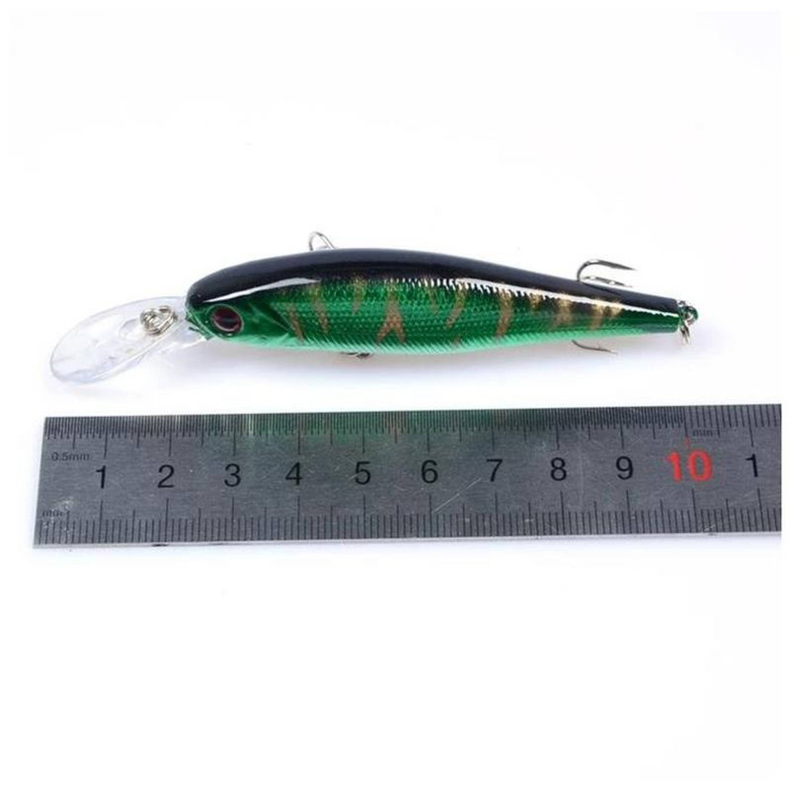 Señuelo de pesca Plástico ABC MXFGO-006-4 6Pzas 11cm Color al Azar Anzuelo Plástico ABS, FishiLingo
