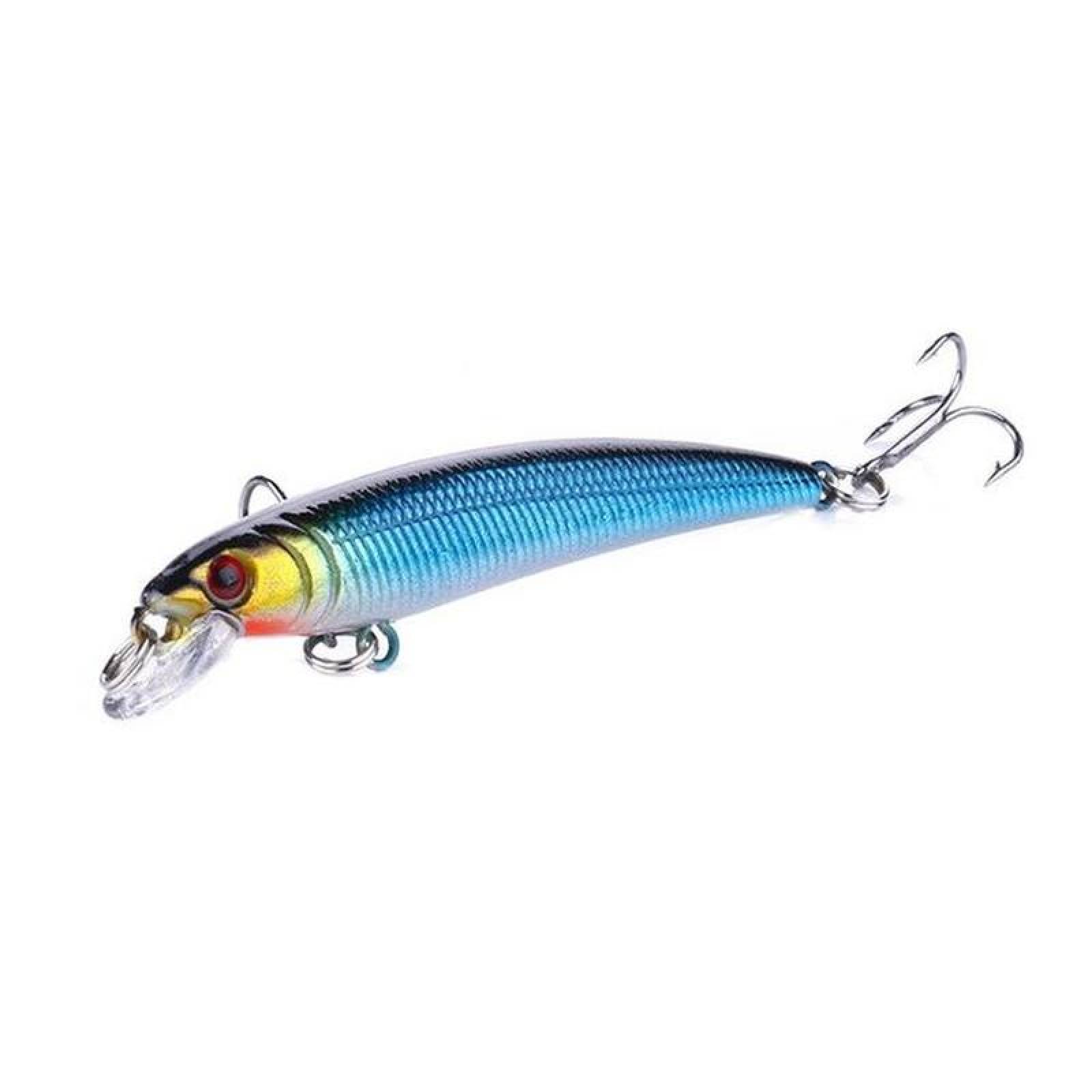 Señuelo de pesca Plástico ABC MXFKK-001-3 1Pza 7,5cm Color al Azar Anzuelo Plástico ABS, FishySkinn