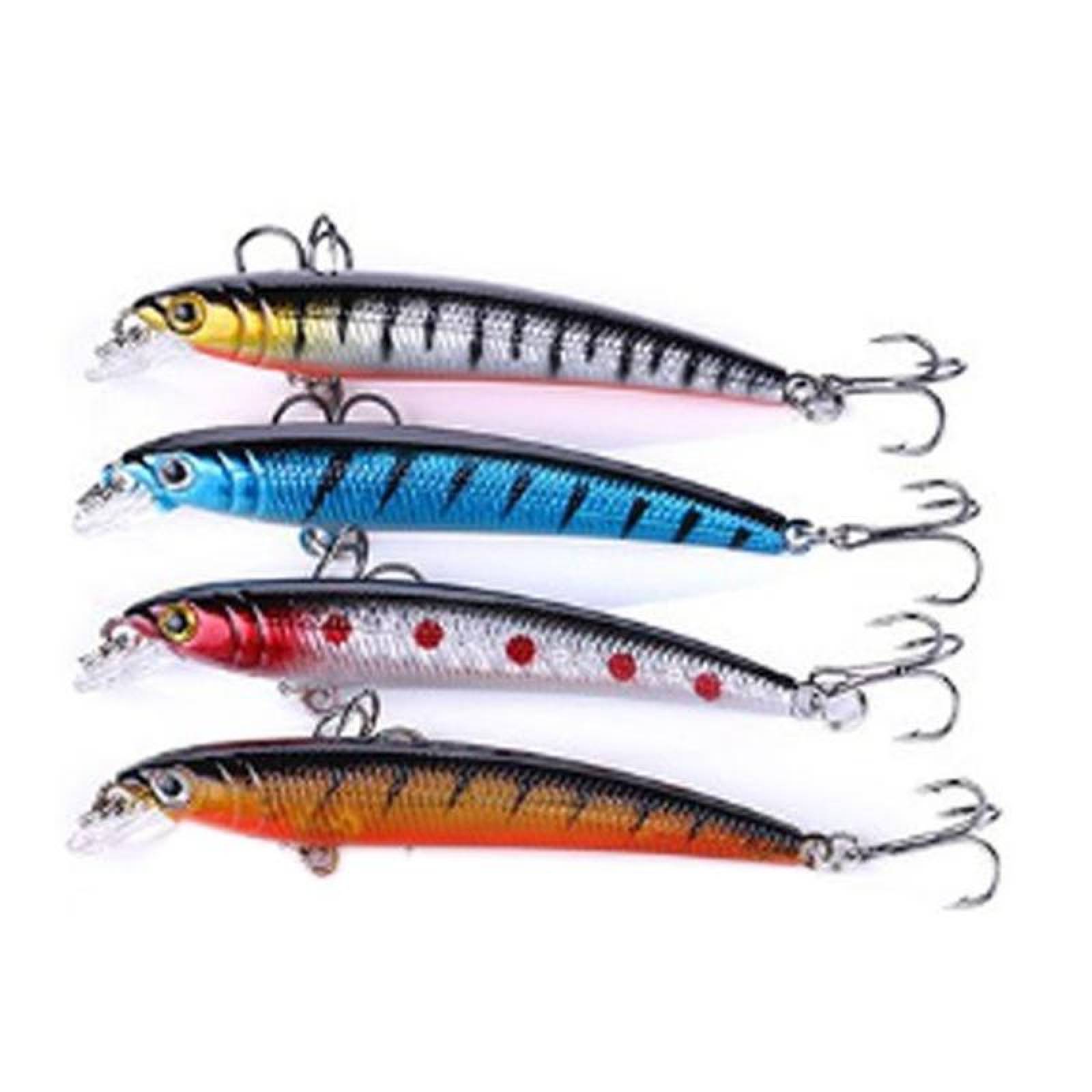 Señuelo de pesca Plástico ABC MXFKK-001-3 1Pza 7,5cm Color al Azar Anzuelo Plástico ABS, FishySkinn