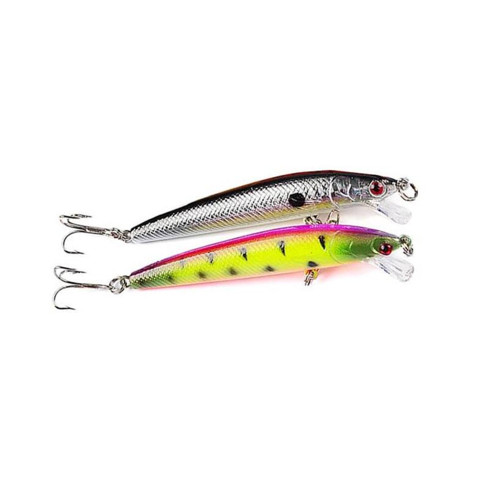 Trampa para Peces MXFRN-002-1 2Pzas 9,7cm Color al Azar Anzuelo Plástico ABS, FishyRun
