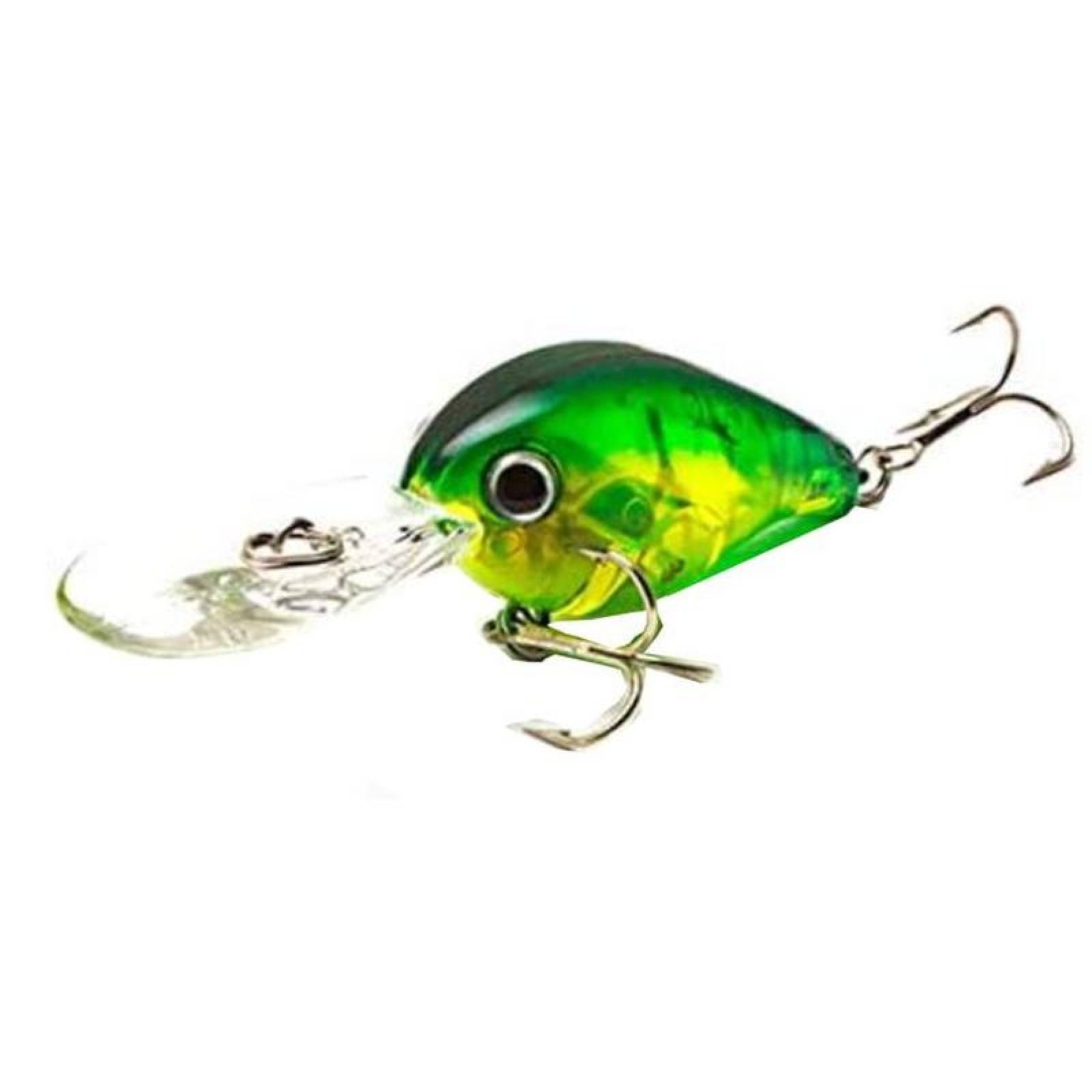 Cebo de Mar Salado MXPVV-002-5 2Pzas 6cm Color al Azar Anzuelo Plástico ABS, Fishawidth