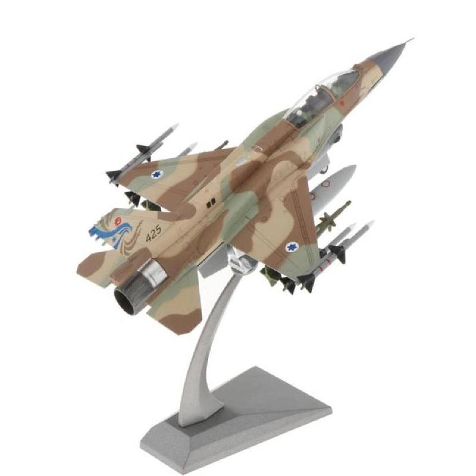 Avión de Combate Militar MXOFL-001-30 172 21x14,5x16cm MetalPlástico Base Plástico CaféVerde, F-16I Falcon