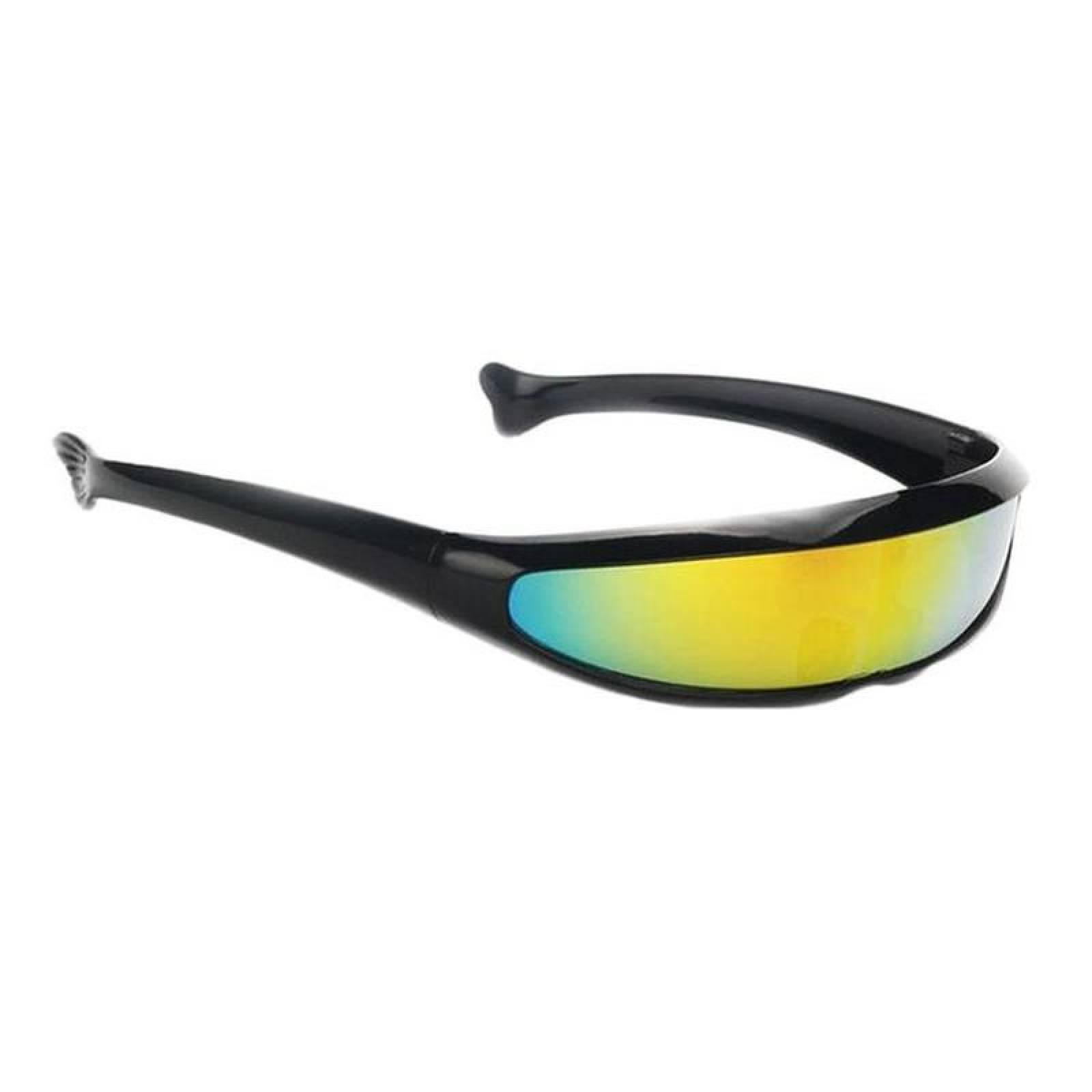 Gafas Futuristas MXDEY-006-2 Plástico Blanco-Tornasol UnisexUV 400,  DeeJayPro