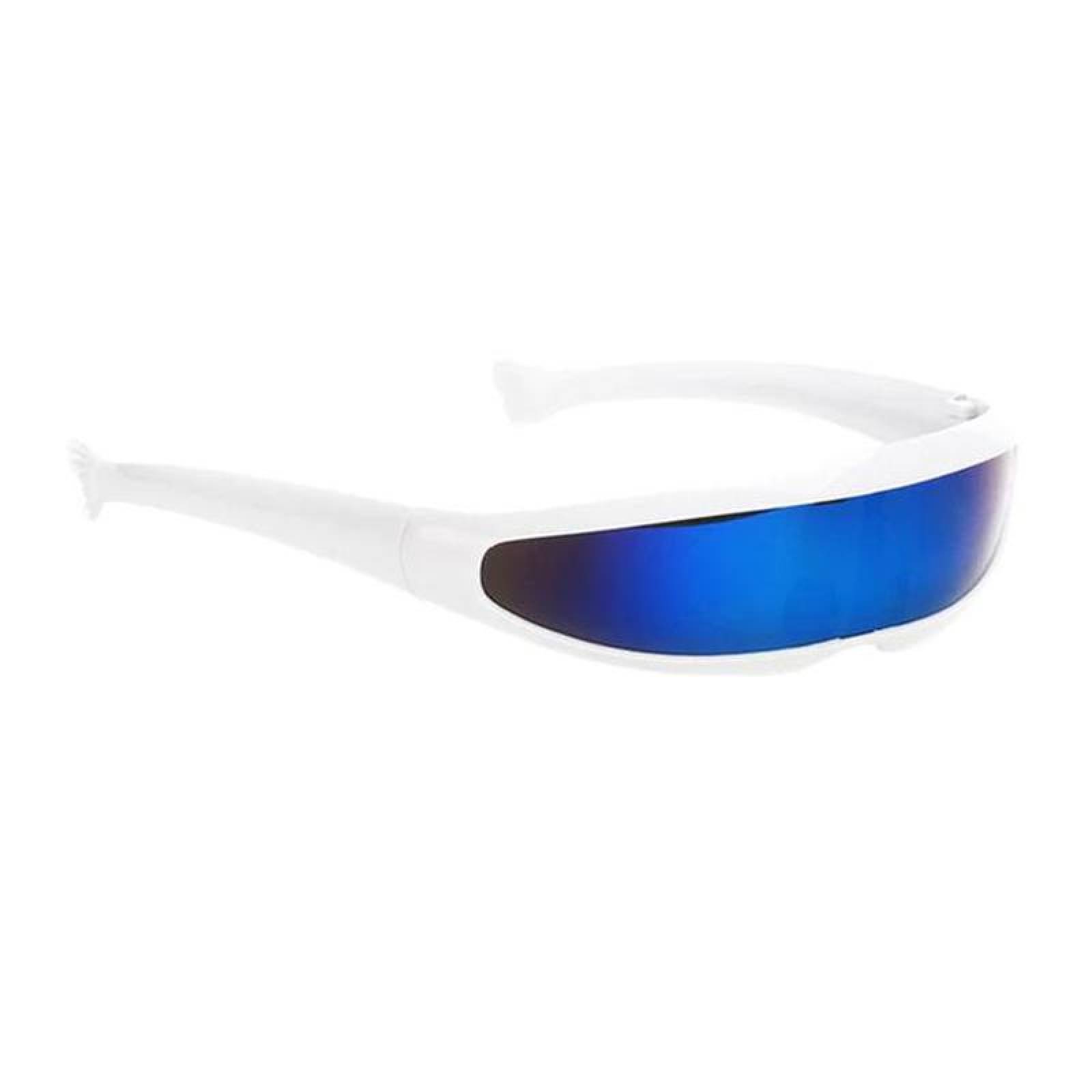 DeeJayPro, MXDEY-005, Gafas Futuristas, Blanco-Plata 