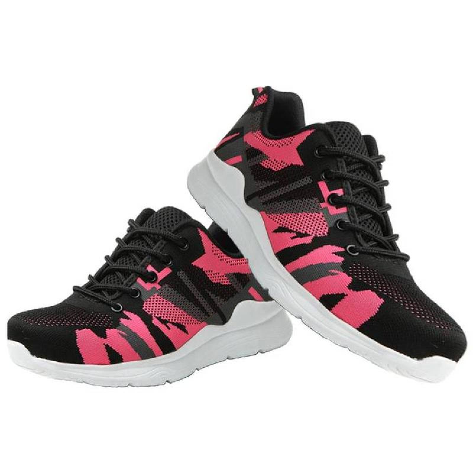 Botas Tenis para de Construcción MXKAC-025 Talla 28,5cm MX RosaNegro Plantilla Kevlar Suela EVA Punta de Acero Agujetas Ultra Ligero Transpirable KeyFtactic