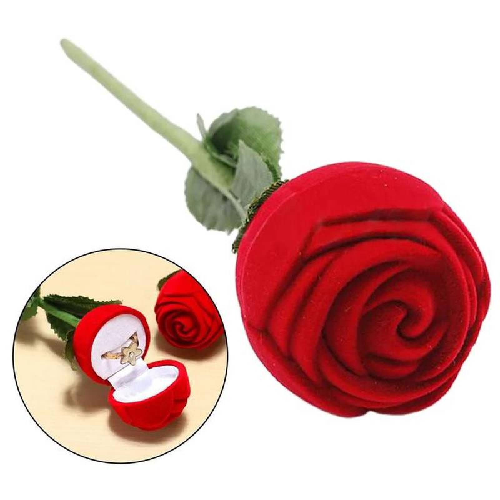 Rosa para Aretes MXRSE-005-2 5 Pzas Rosa Terciopelo RojoVerde, HatchRose