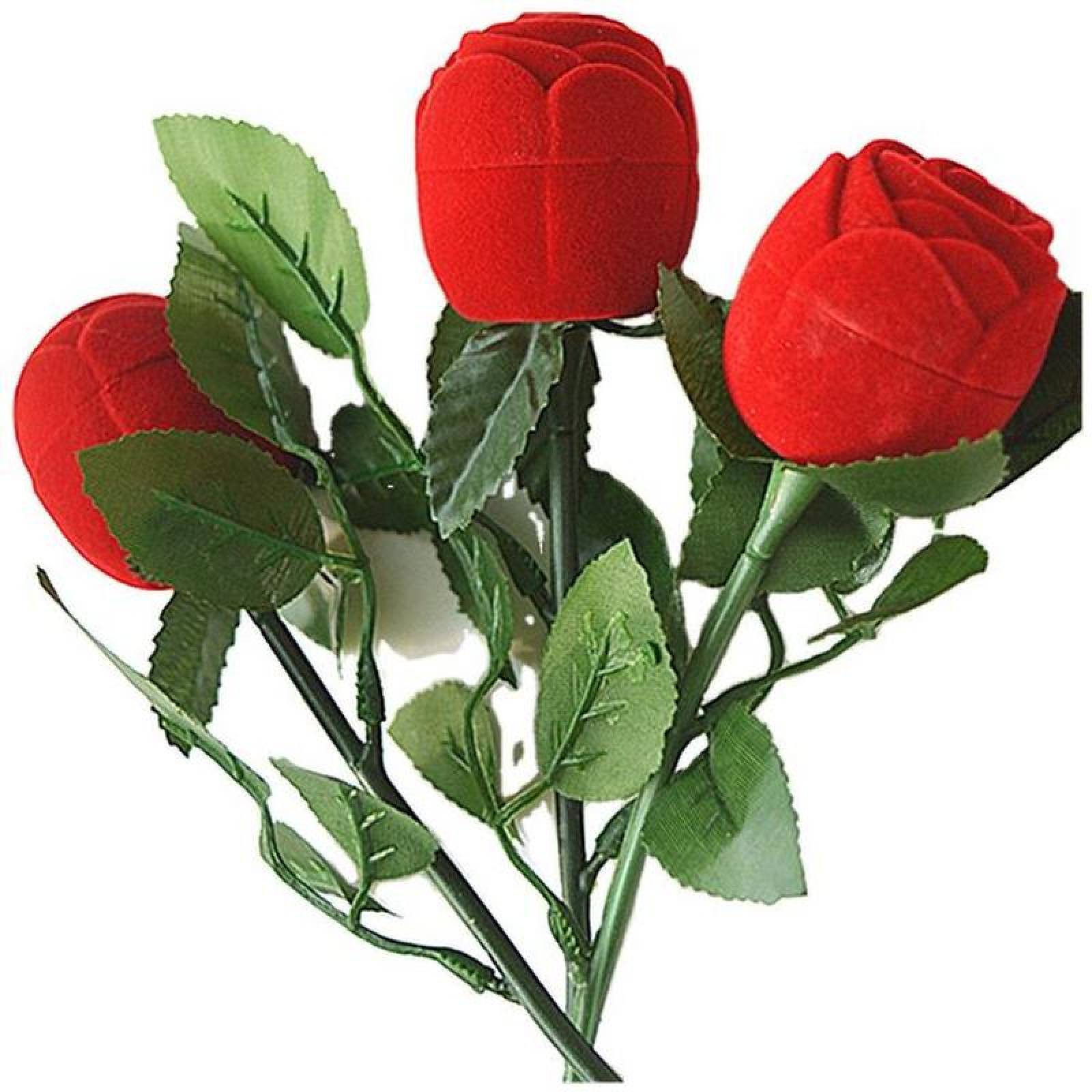 Rosa para Aretes MXRSE-005-2 5 Pzas Rosa Terciopelo RojoVerde, HatchRose