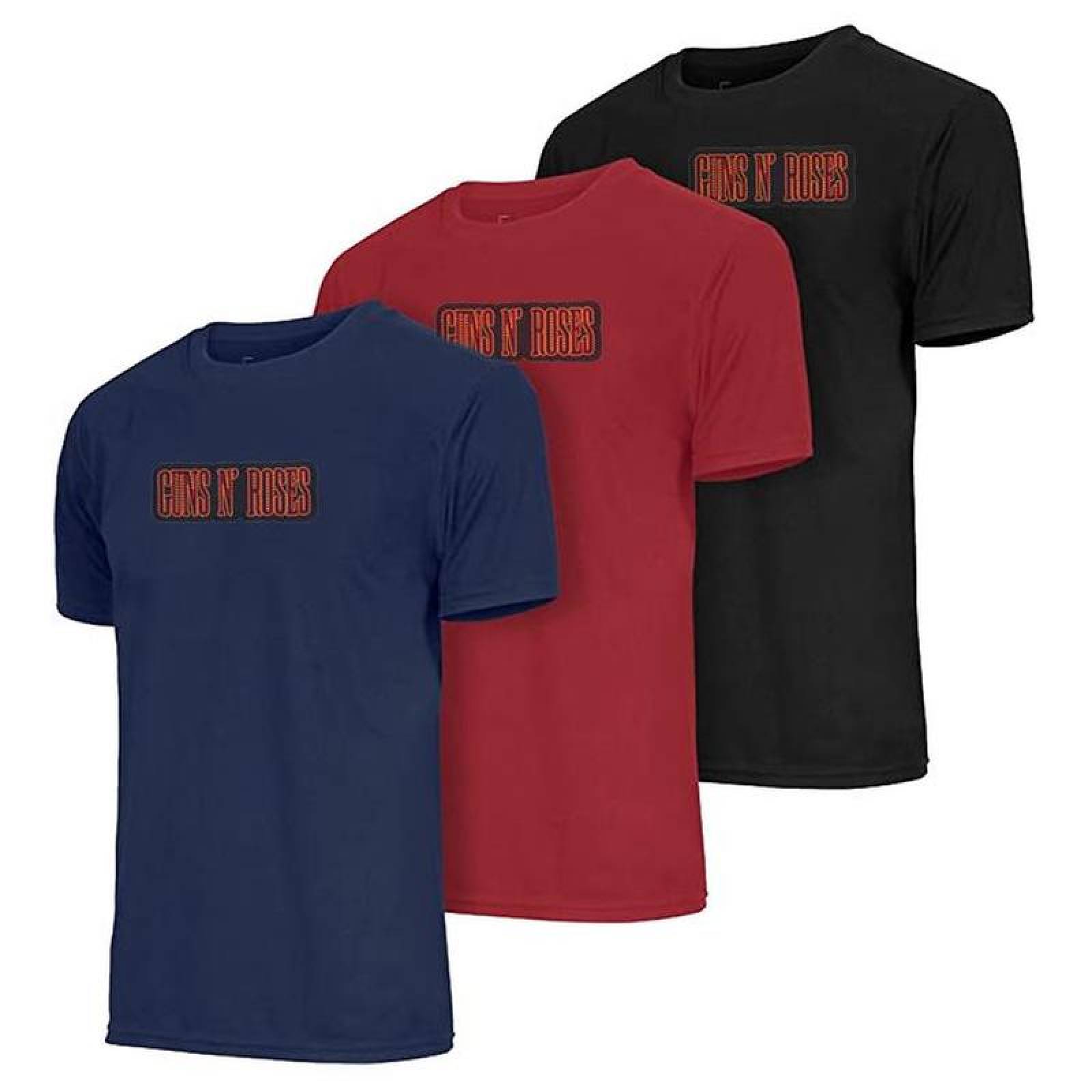 Rock Parches Adheribles MXGUE-003-1 3 Parches Guns N Roses 12x4,5cm NegroRojo Bordado Adhesivo para Planchar, Music19