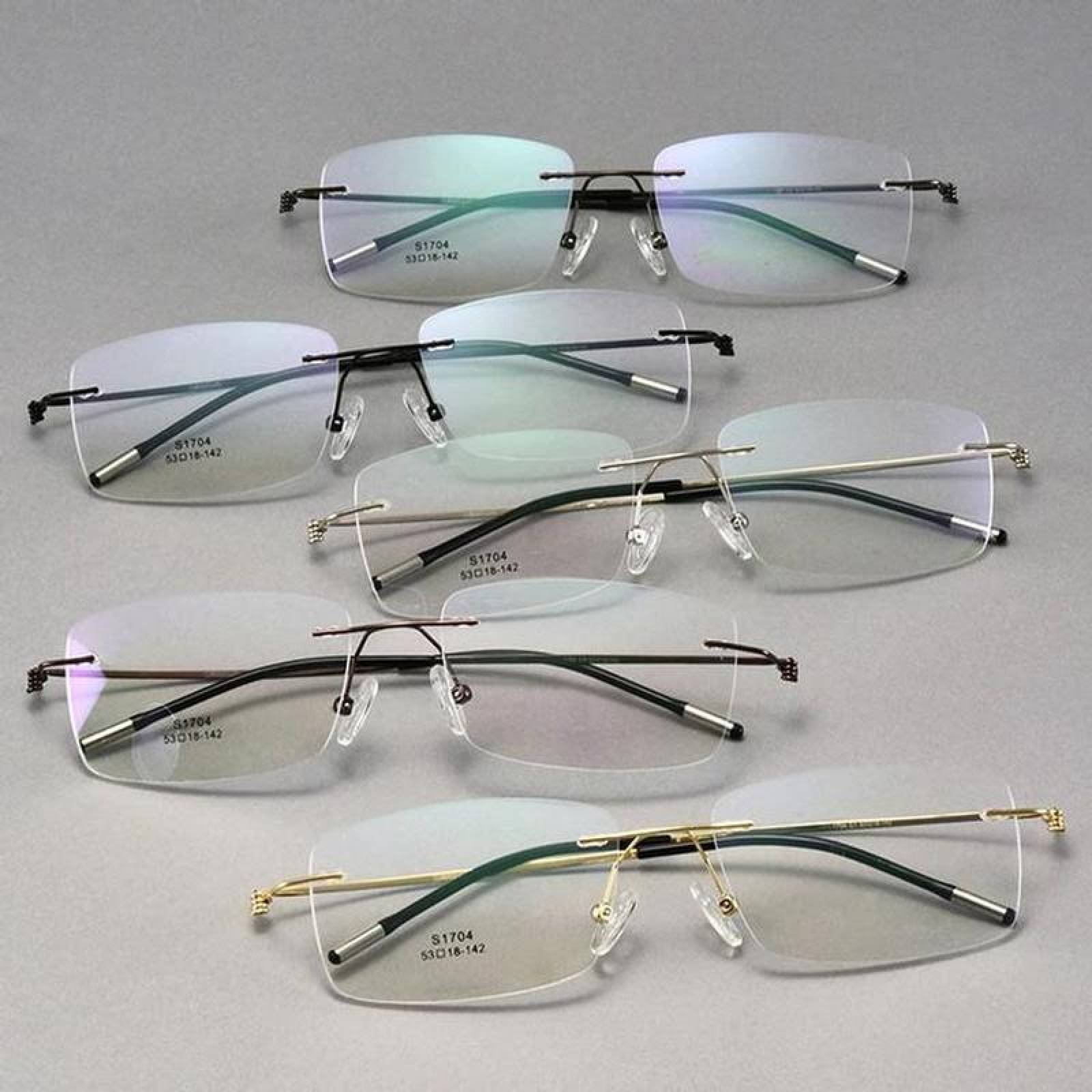 Gafas de armazón plateado MXTLR-005-2 1 Pza Marco Plata Protección UV Titanio, TitaniumLuxor