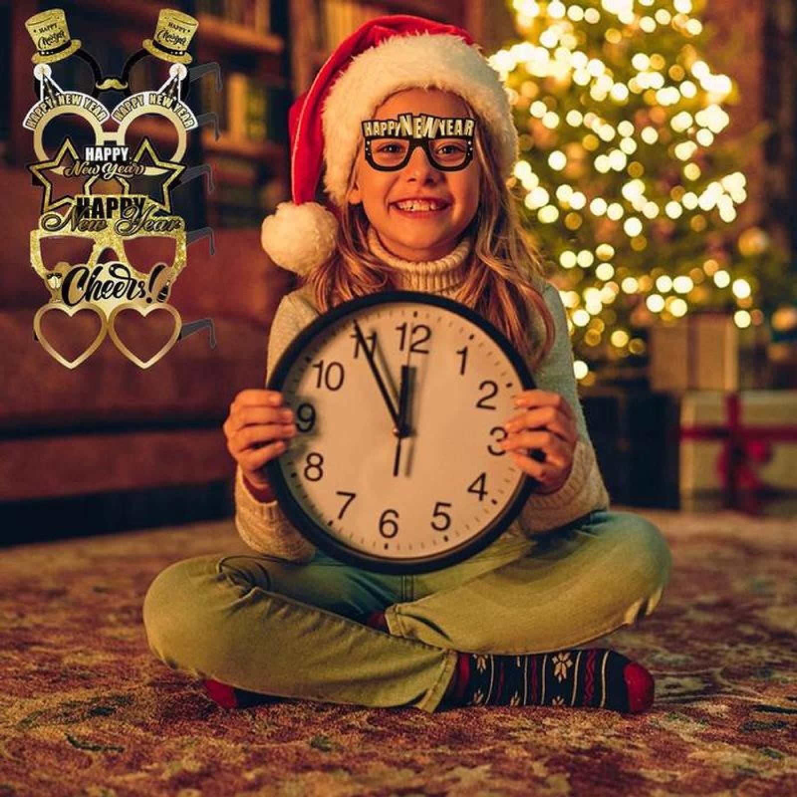 Lentes para Fiestas de Papel MXYHP-006-1 60 Pzas de 14x8cm cu Papel NegroDorado, YearHap