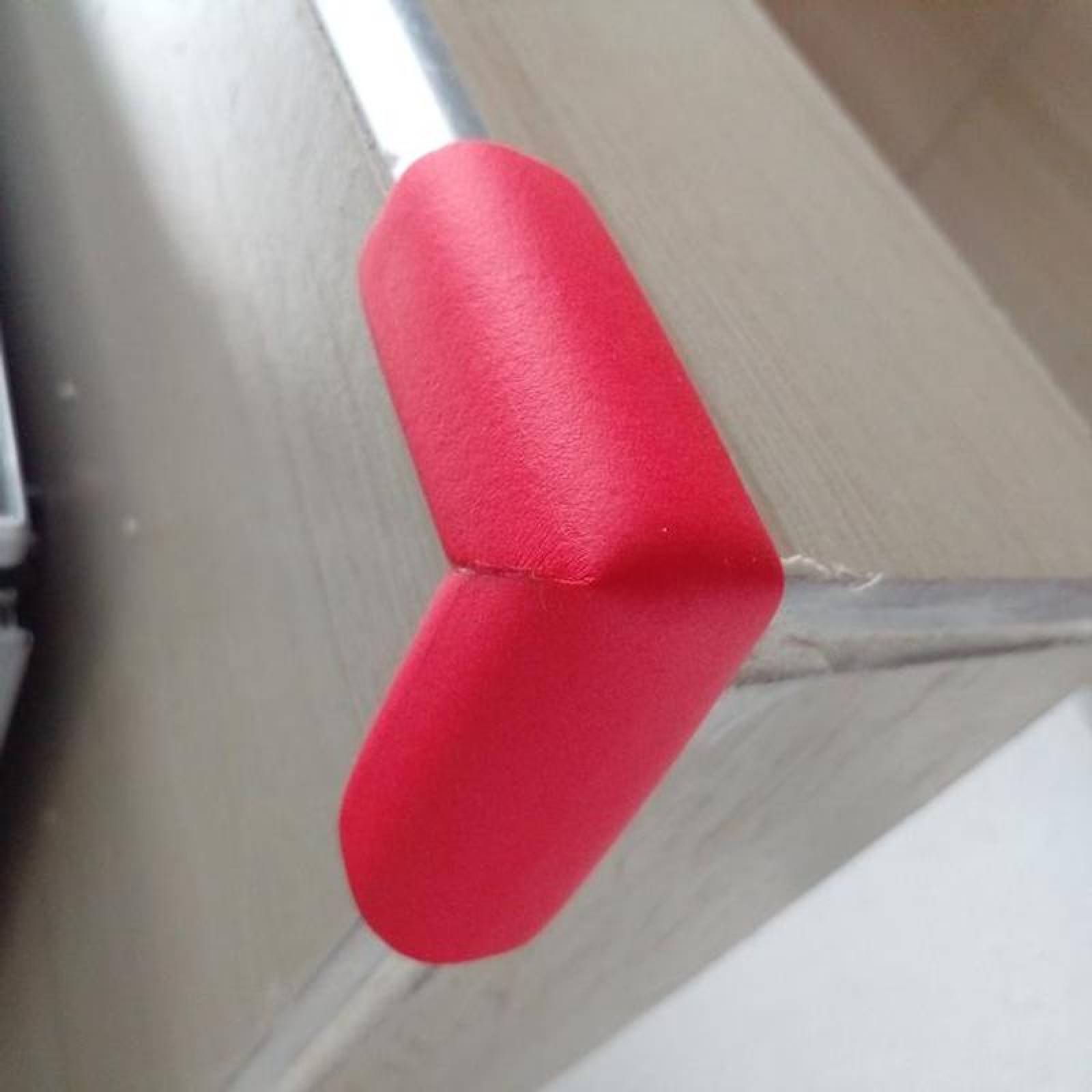 Esquina mueble seguro protección MXRCN-001-2 1pza 6x6x2,5cm Rojo Tipo L Protector Espuma Suave ProtekRed