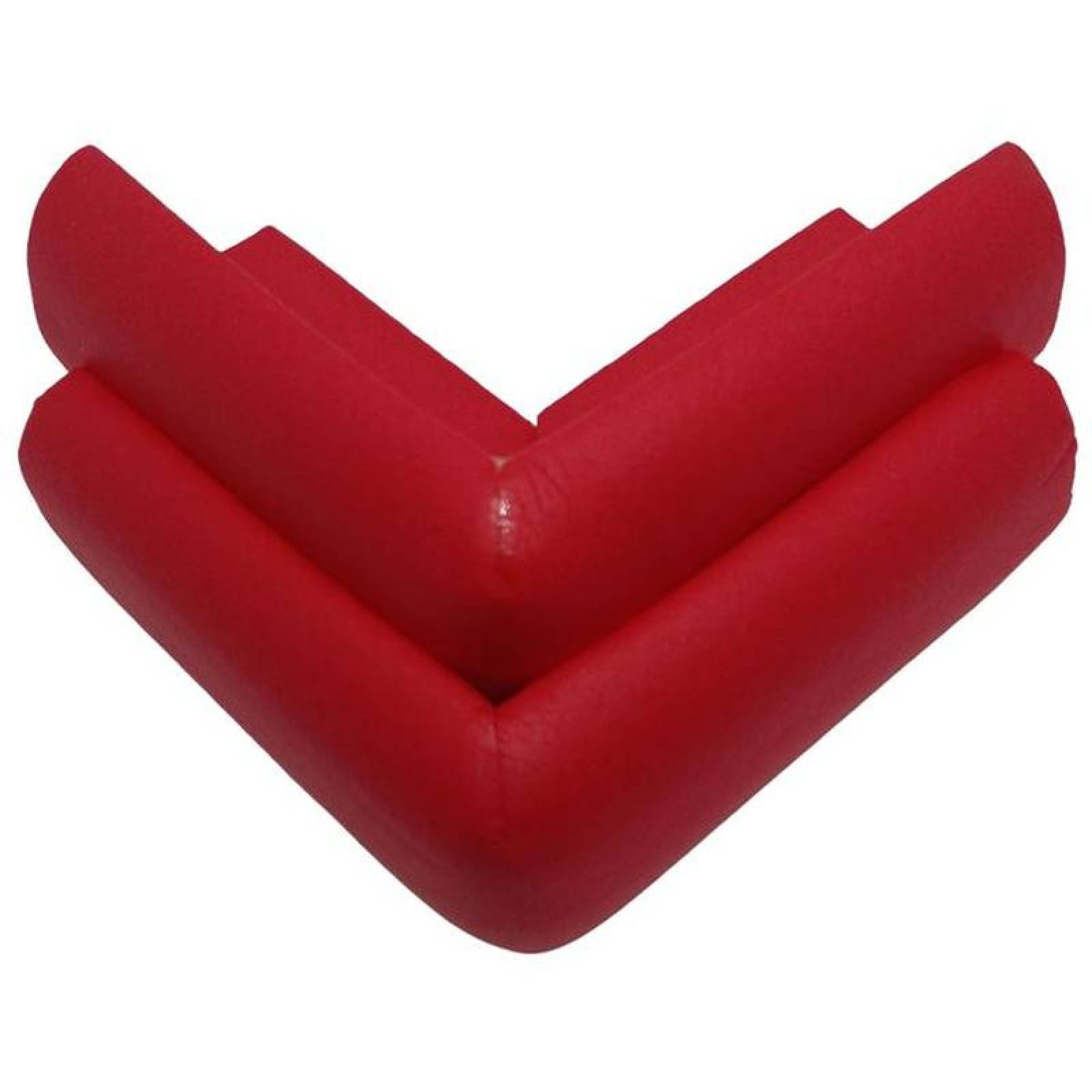 Cojines suaves protección muebles MXRCN-002-2 2pzas 6x6x2,5cm Rojo Tipo L Protector Espuma Suave ProtekRed