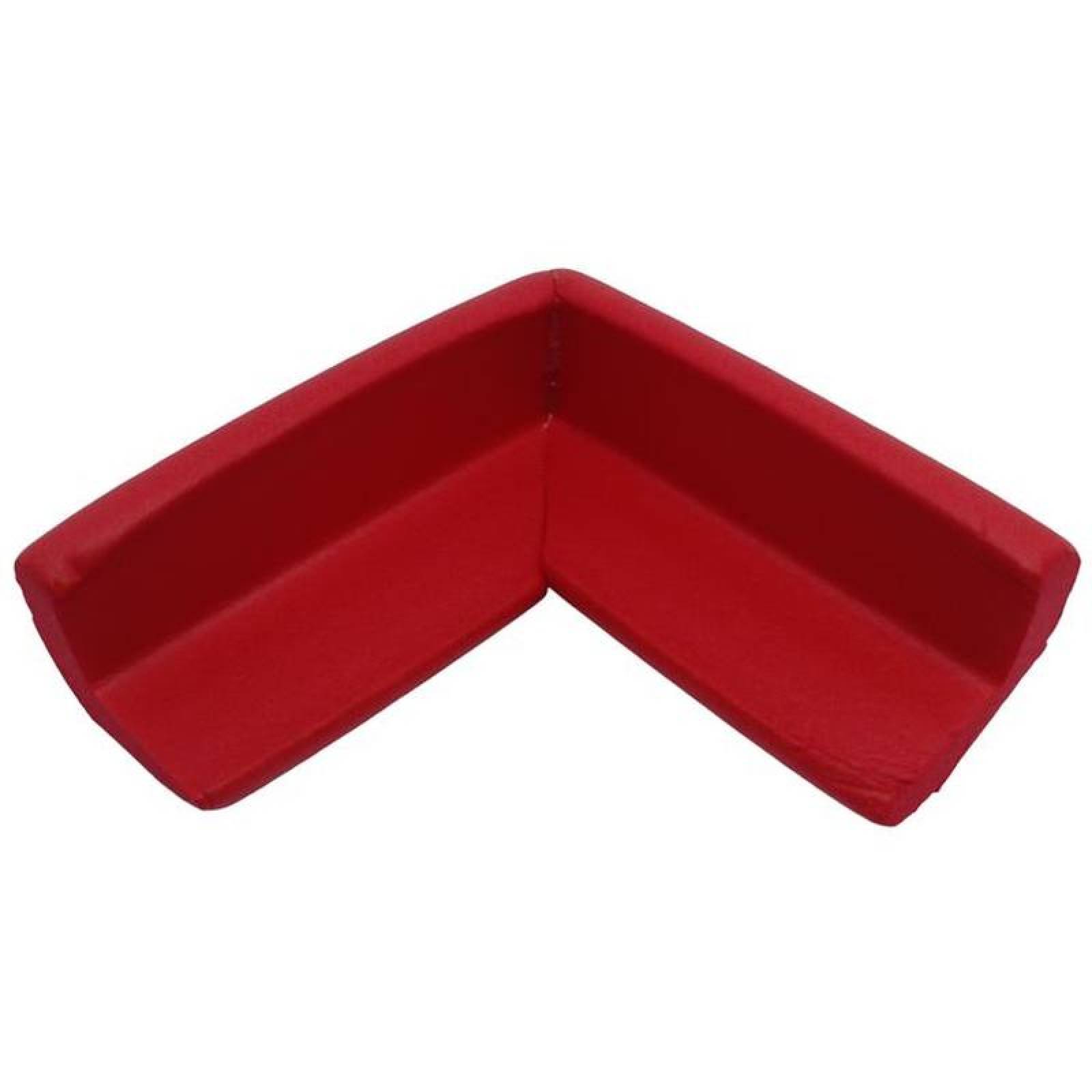Cojines suaves protección muebles MXRCN-002-2 2pzas 6x6x2,5cm Rojo Tipo L Protector Espuma Suave ProtekRed