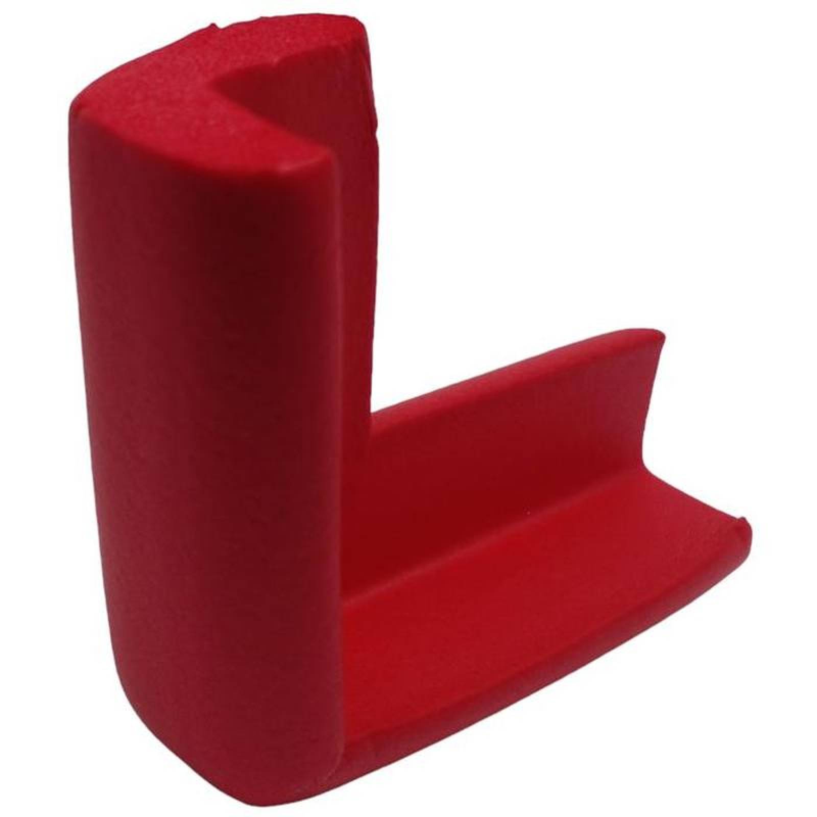 Cojines suaves protección muebles MXRCN-002-2 2pzas 6x6x2,5cm Rojo Tipo L Protector Espuma Suave ProtekRed