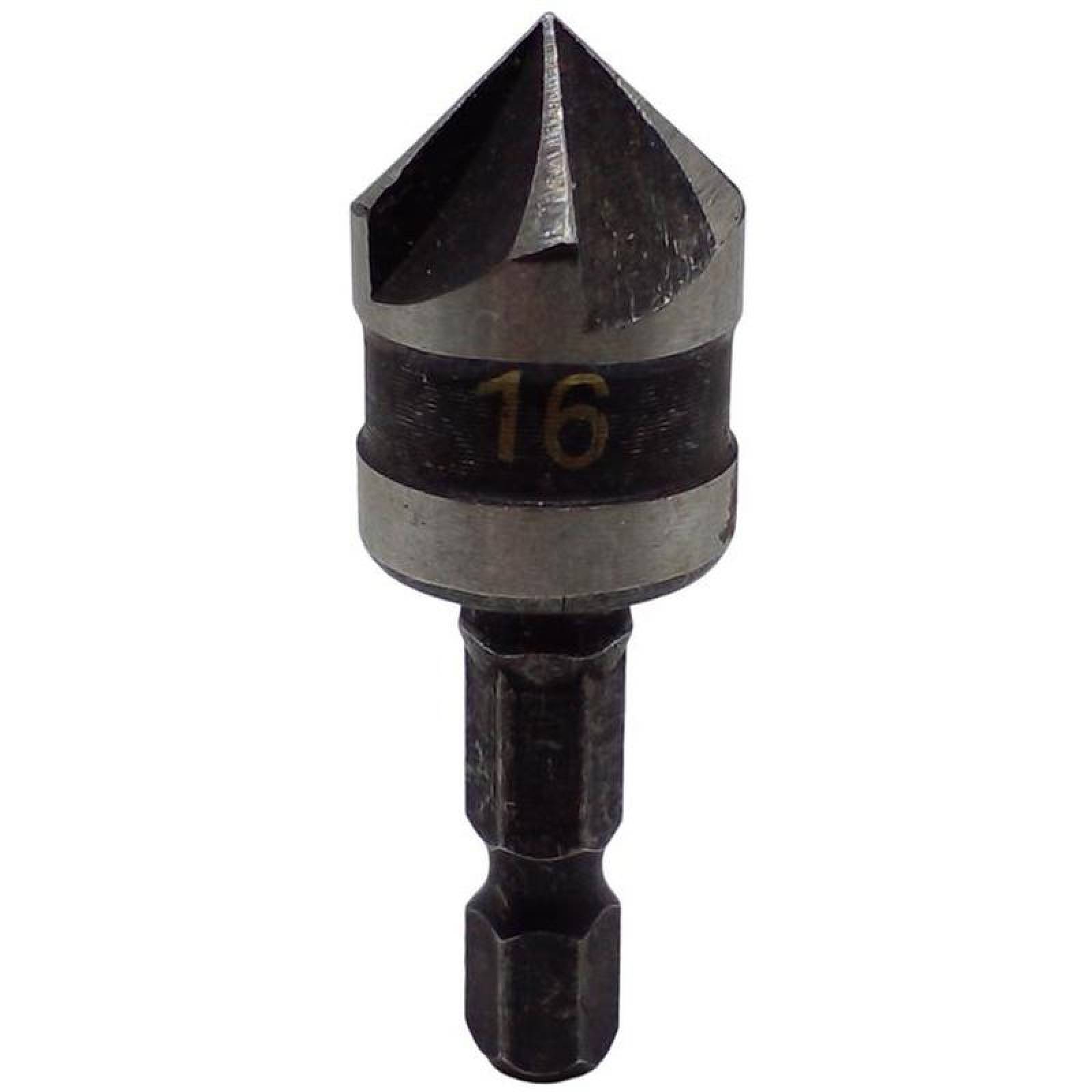 Avellanadores carpinteria MXDBK-001-4 3pzs 121619mm Negro Acero Avellanador DrillBlack