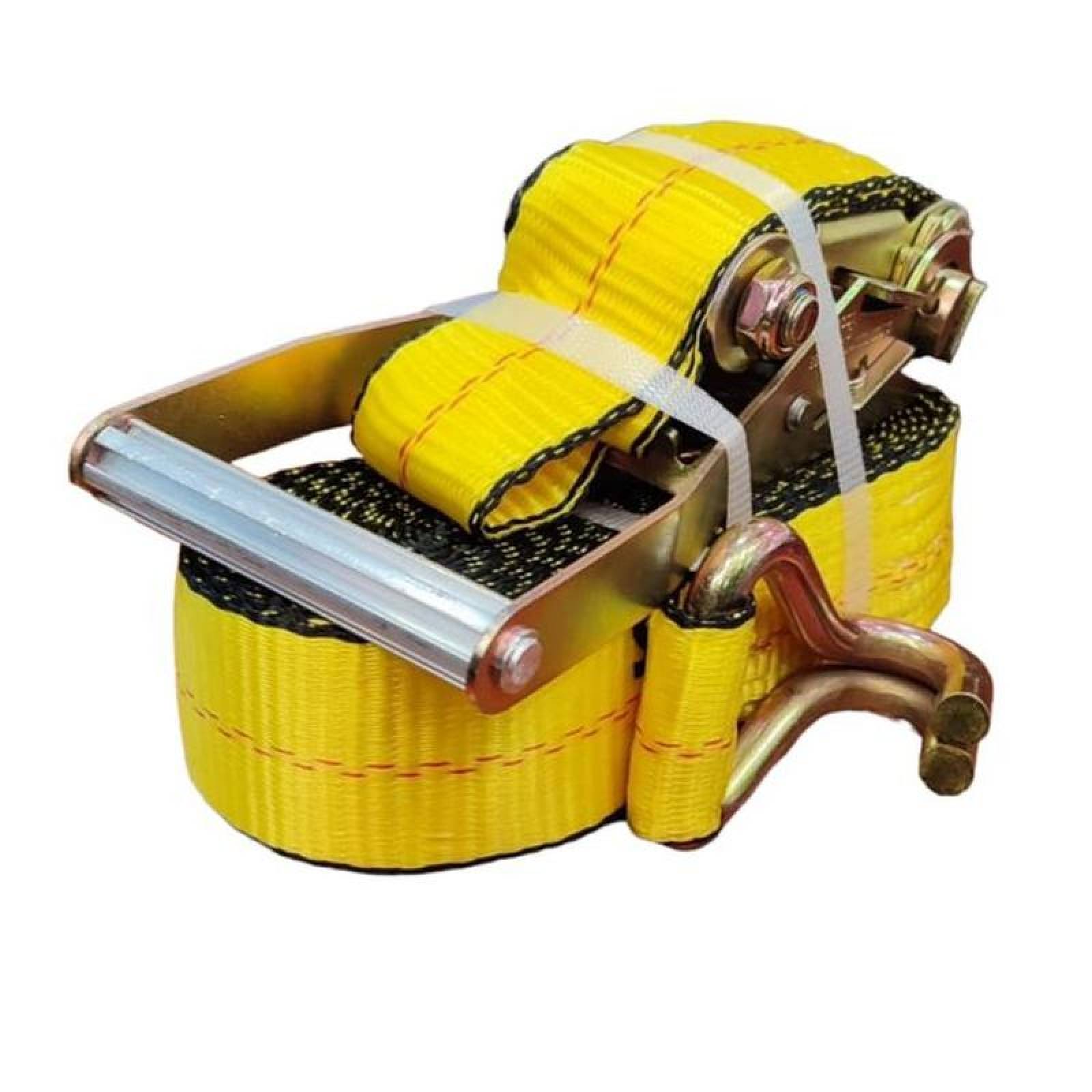 Sujetadores para Mudanza MXLSM-001-10 2" de Ancho 8,23cm de Largo Poliester Resistencia Maxima 4596Kg carga Limite de Trabajo 1512 Amarillo LassoMat
