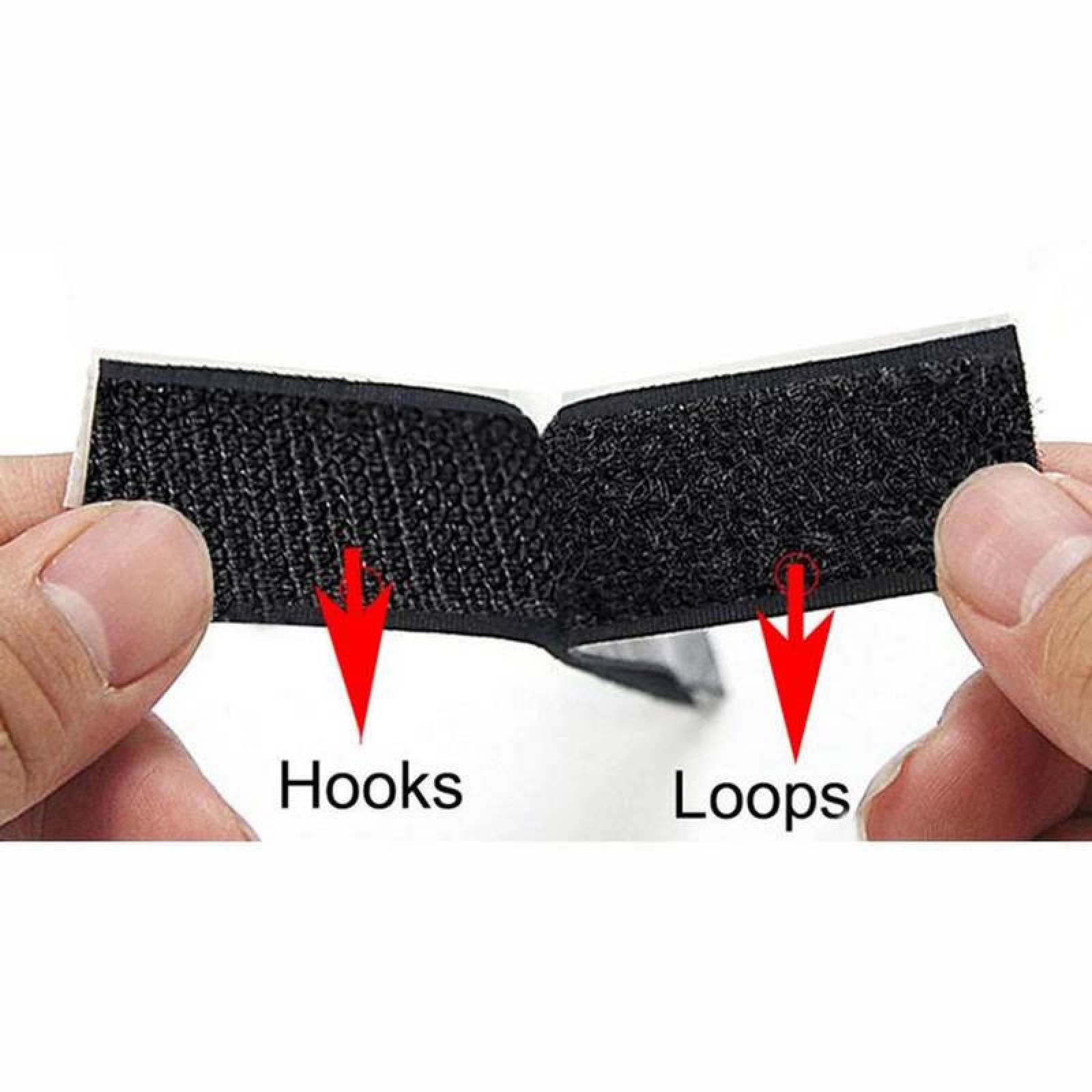 Cinta Adhesiva Gancho y Bucle MXVKP-006-1 1 pza 25mm 1m Blanco Cinta Velcro Hook Loop Rollo, VelkroxPro