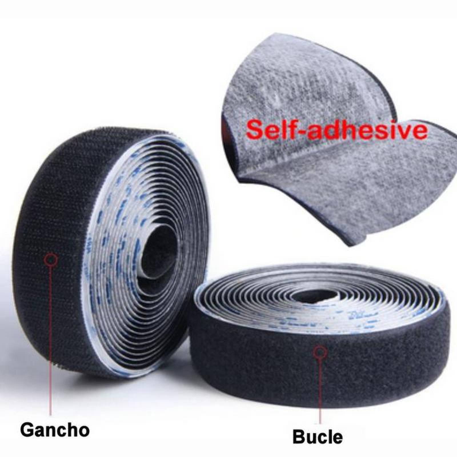 Cinta de Fijación Uso Sencillo MXVKP-006-3 1 pza 25mm 1m Blanco Cinta Velcro Hook Loop Rollo, VelkroxPro