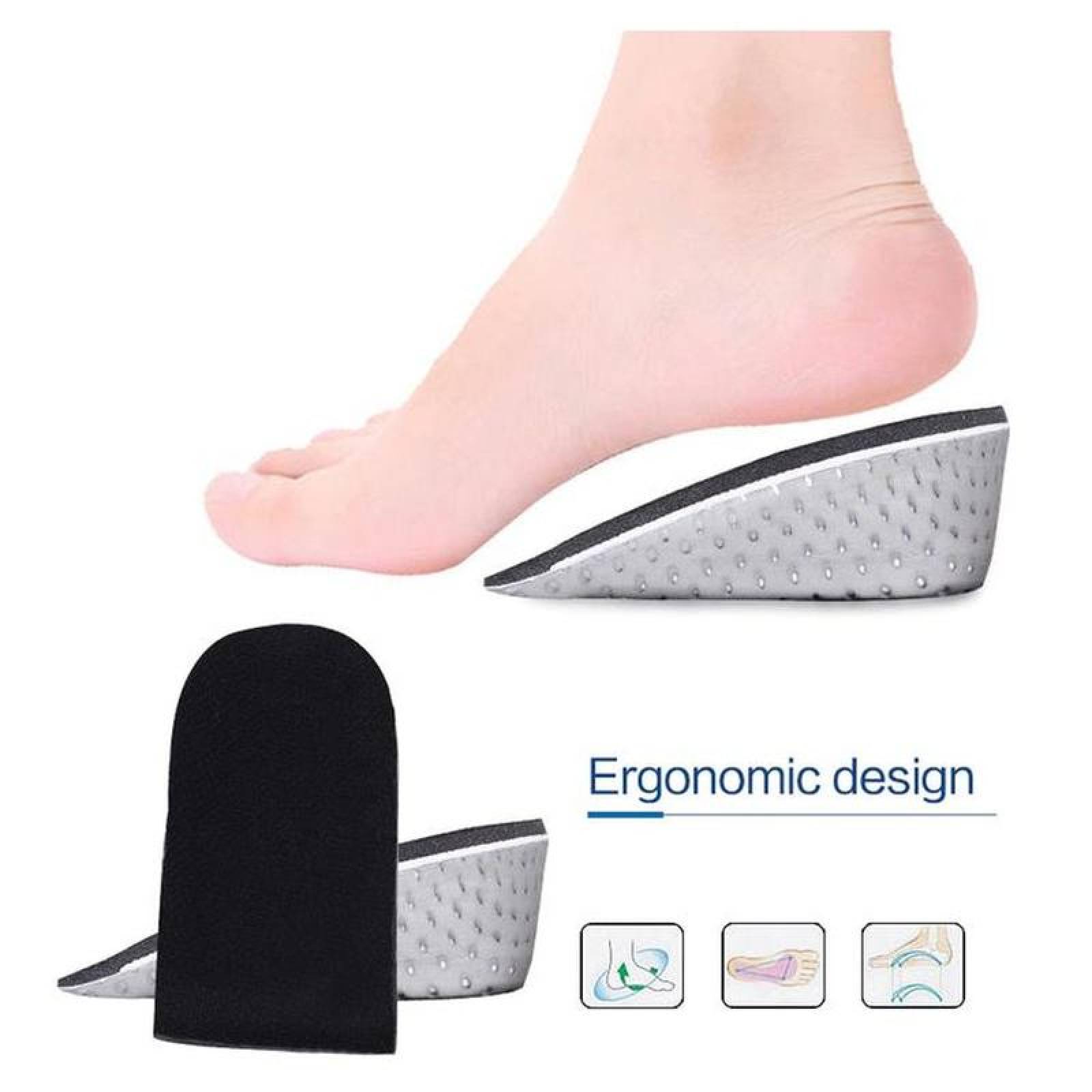 Plantillas para Aumentar Estatura MXHIY-004-5 1 Par Alto 4,3cm 13x6cm Eva GrisNegro, HighSky