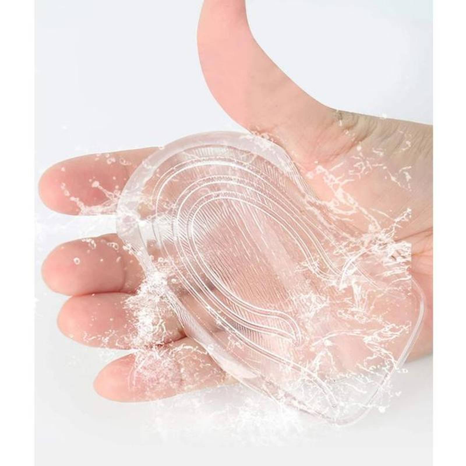 Taloneras Gel de Silicona MXKYE-001-8 1 Par Alto 3cm 9x6cm Gel Transparente, GelSky